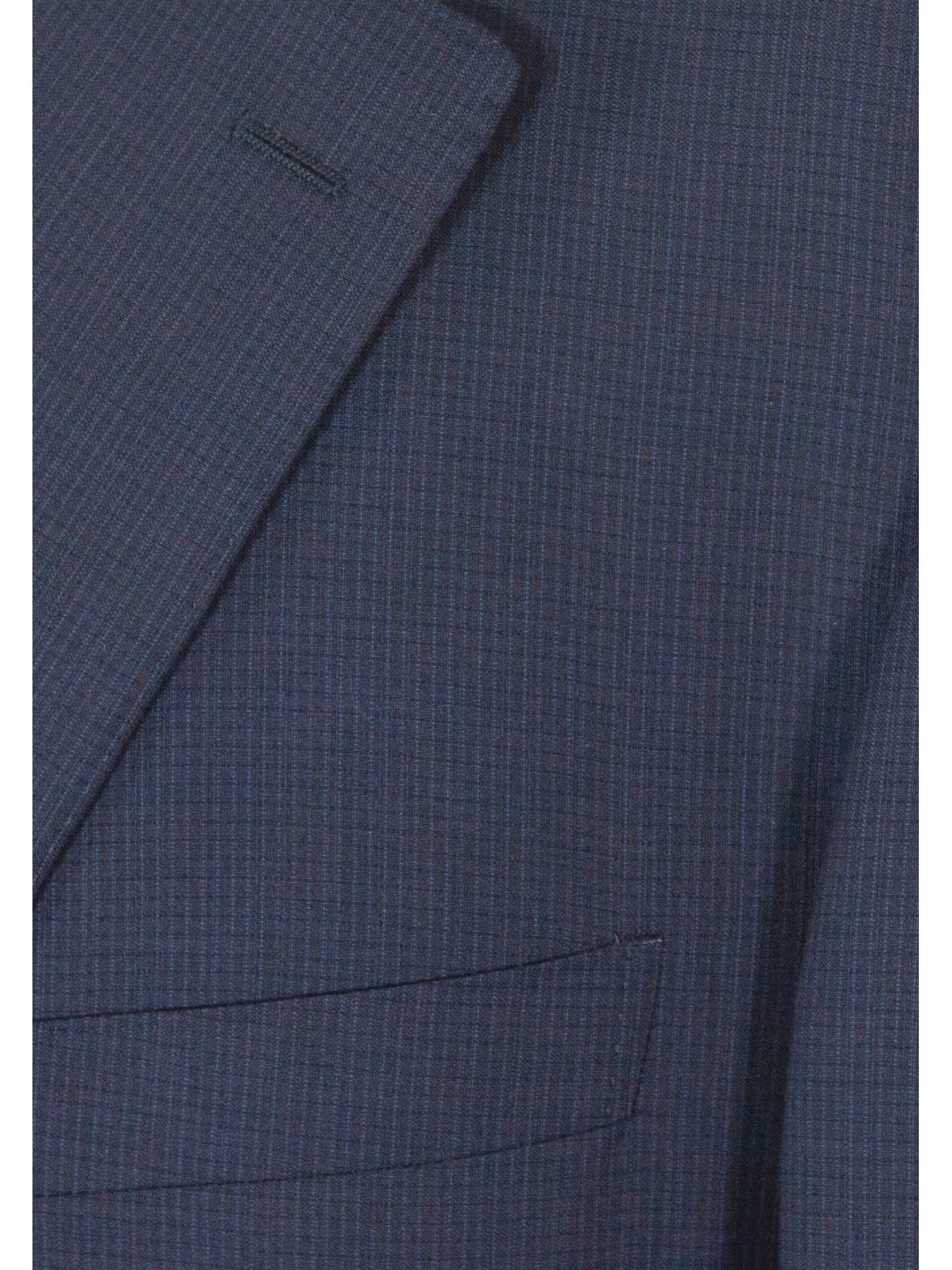 Canali 1934 Mens 48R Drop 7 Navy Blue Check 100% Wool 2 Piece Suit