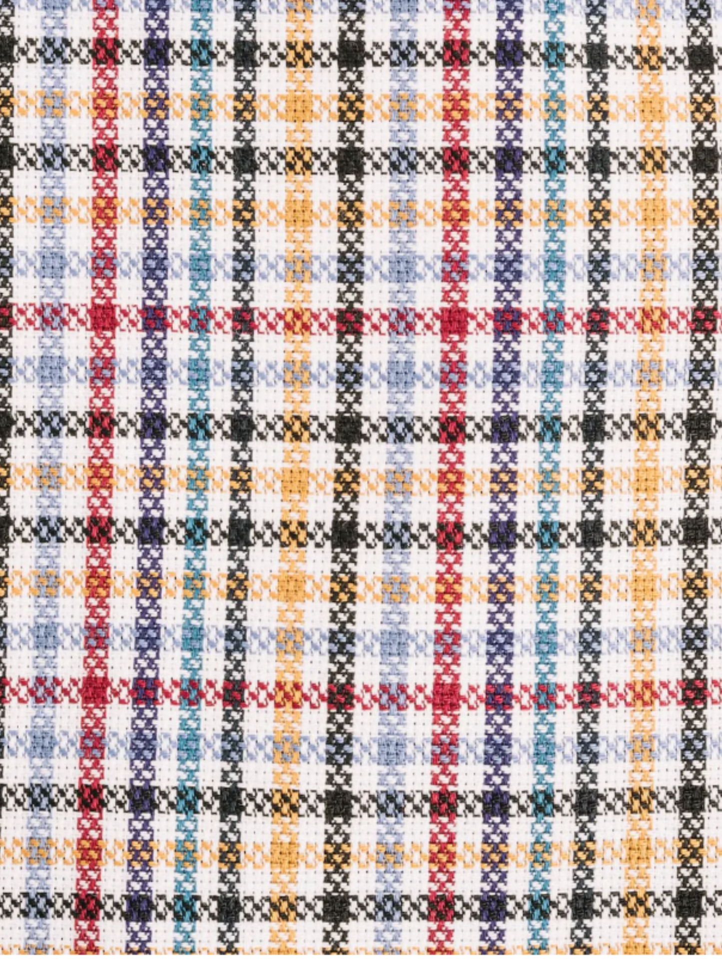 Steven Land Multicolor Plaid Spread Collar Slim Fit Wrinkle & Shrink Free Cotton Dress Shirt