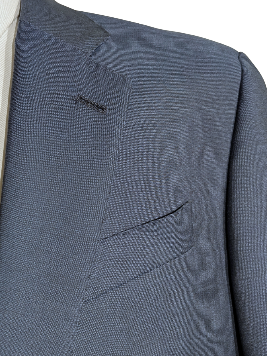 Emporio Armani G-Line Blue Notch Lapel Slim Fit 2 Button Wool Suit 42R