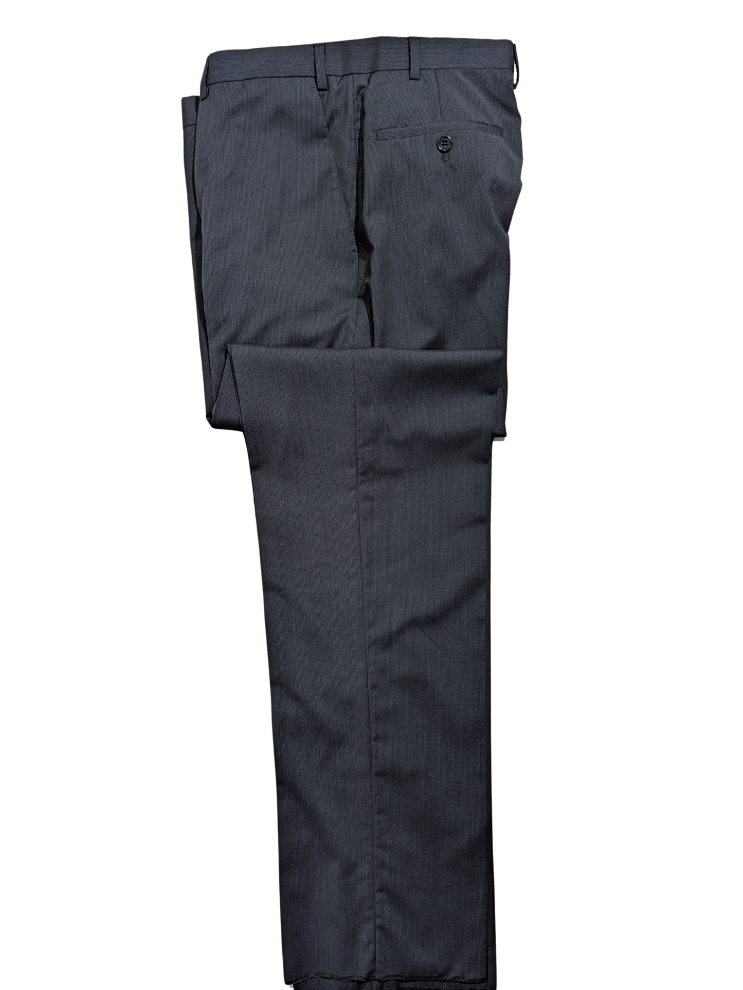 Armani Collezioni Navy Tonal Pinstriped Notch Lapel Wool 2-Button Suit - 44R