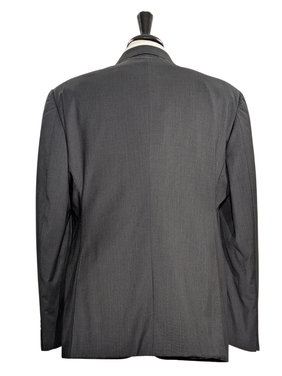 Armani Collezioni Charcoal Grey G-Line Notch Lapel Slim Fit 2 Button Wool Suit - 42R