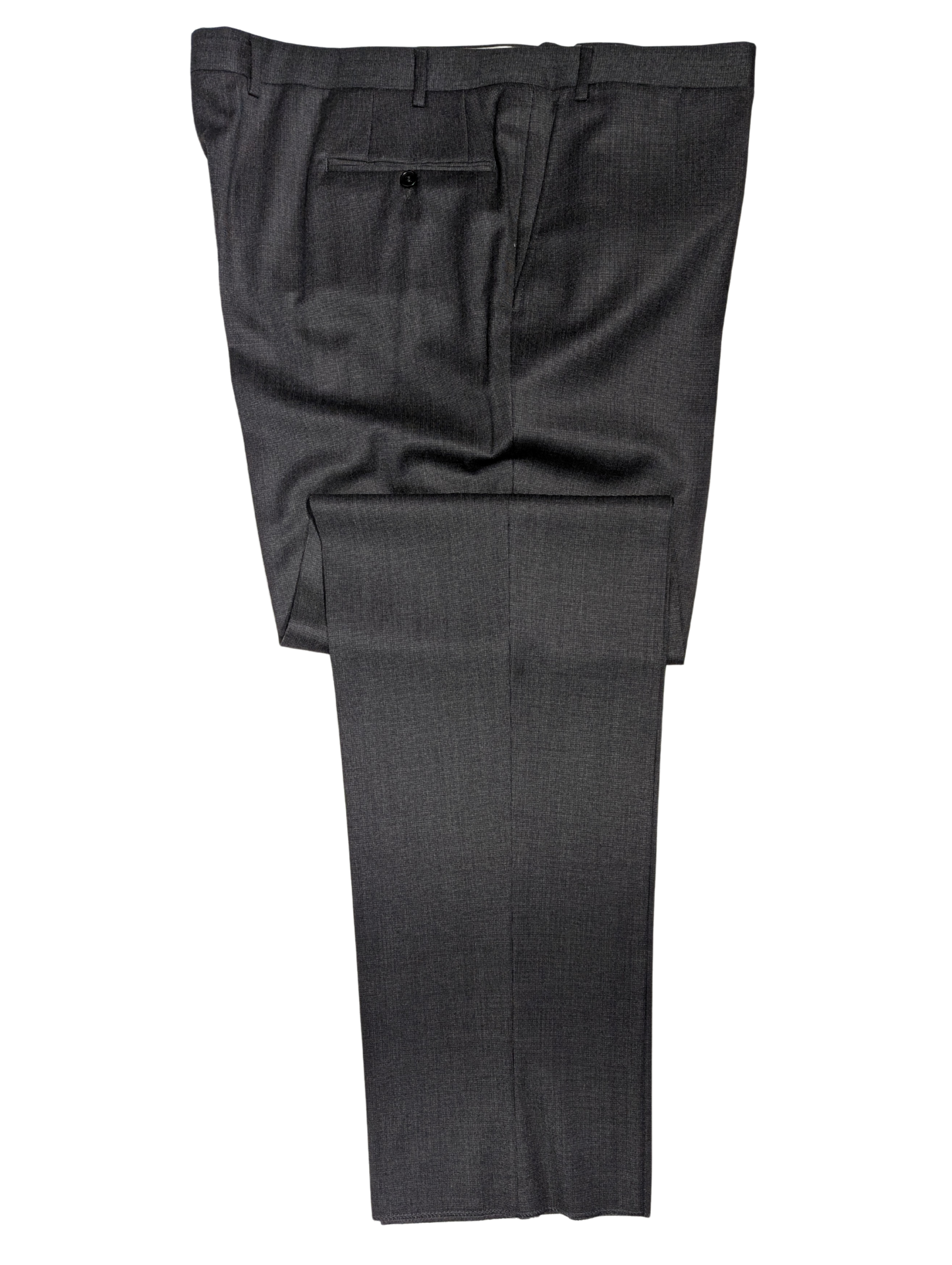 Canali Gray Nailhead 100% Wool Suit 52L