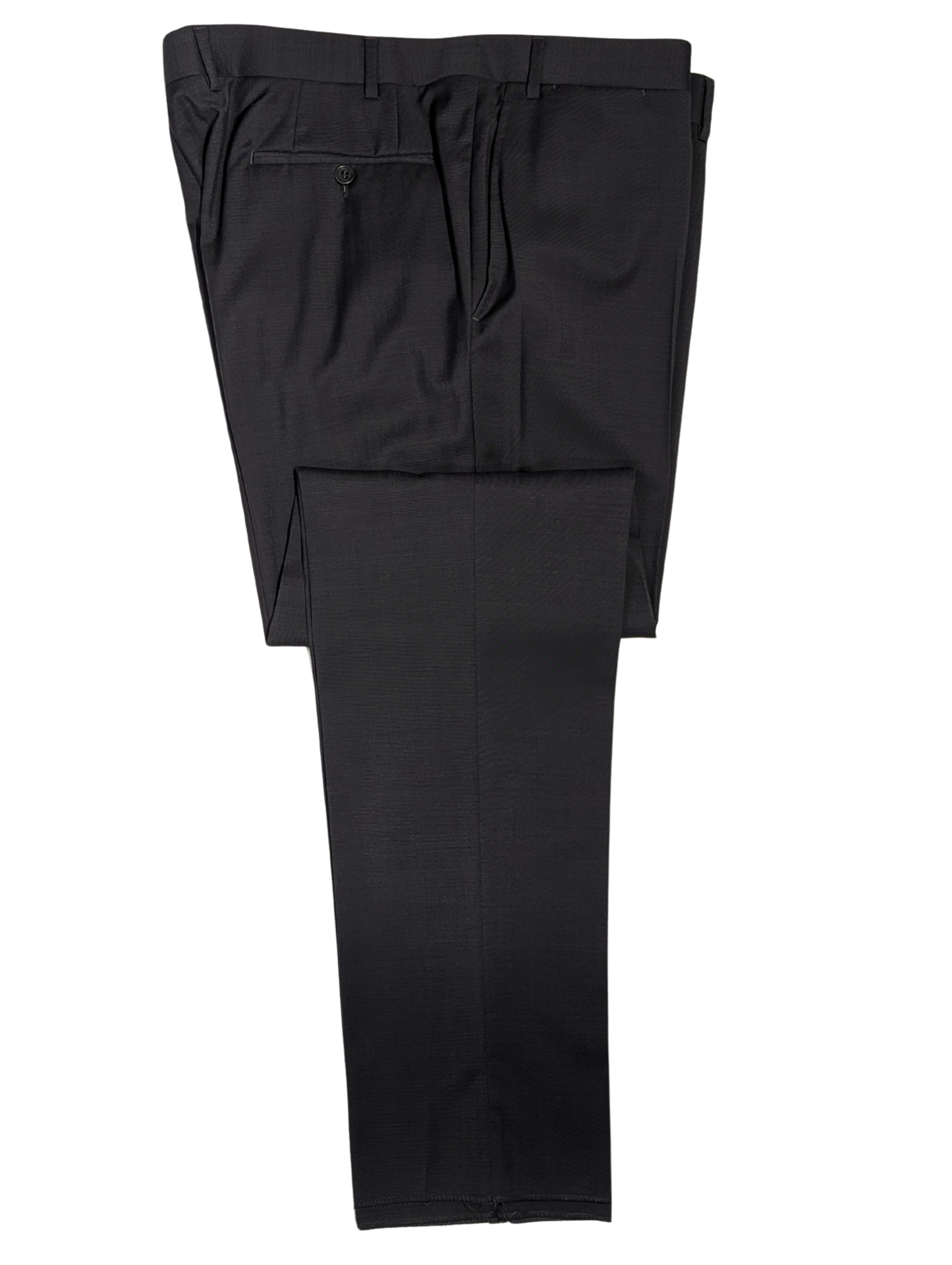 Canali Solid Gray 3-Piece 100% Wool Suit 44S