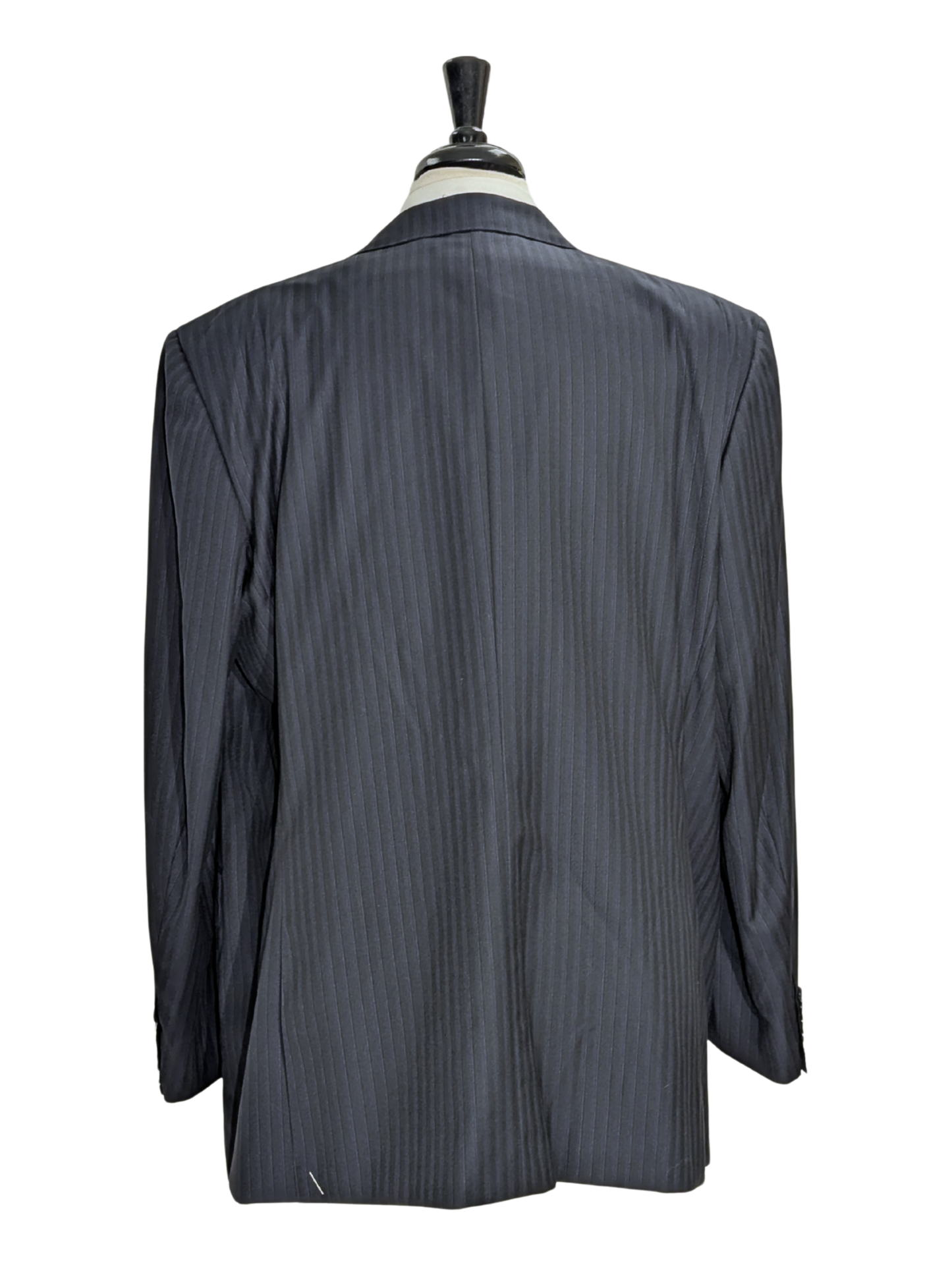 Canali Navy Pinstriped 100% Wool 2 Button Suit 52L