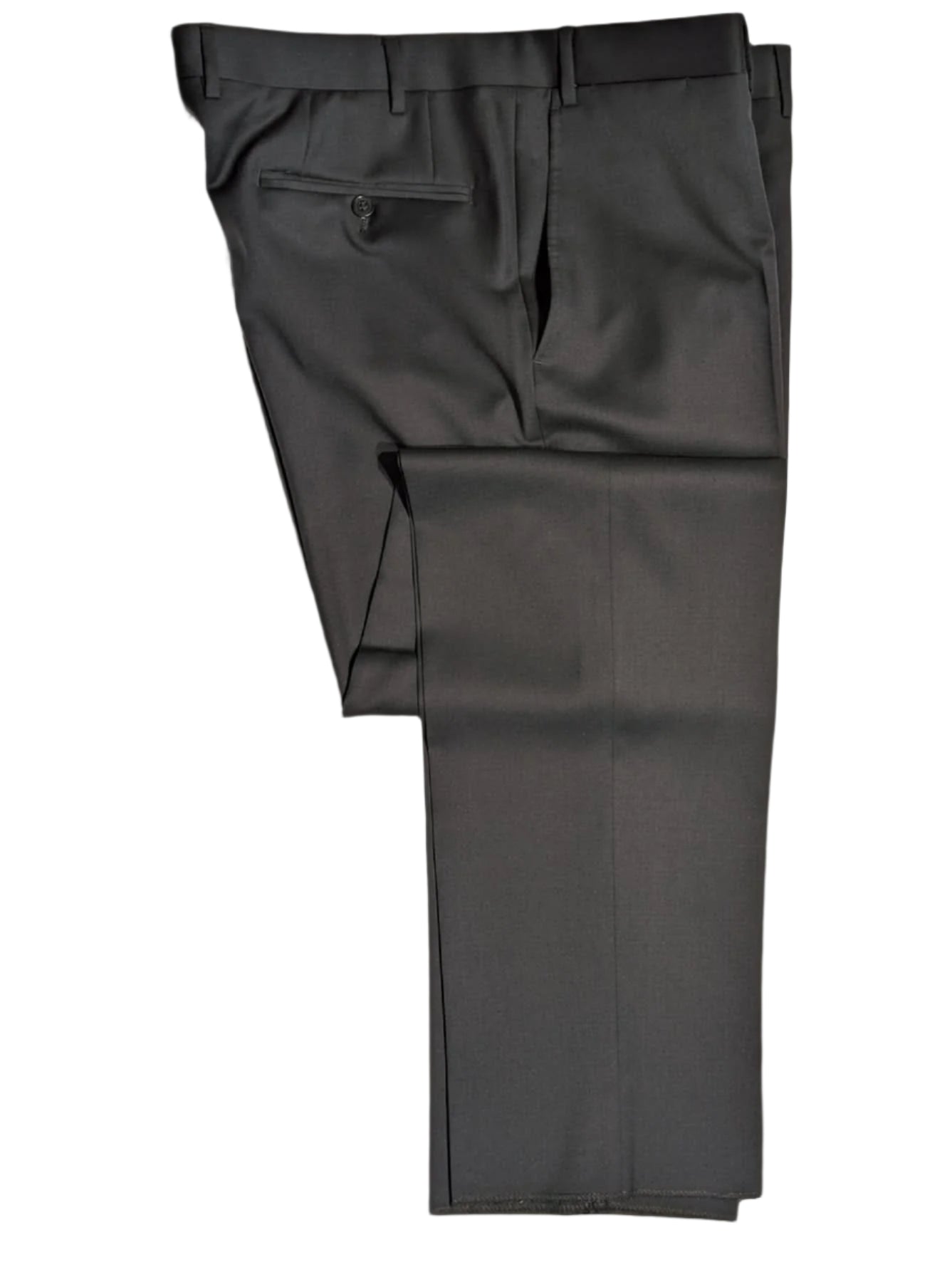 Canali Men's Solid Navy 100% Wool Suit 46R