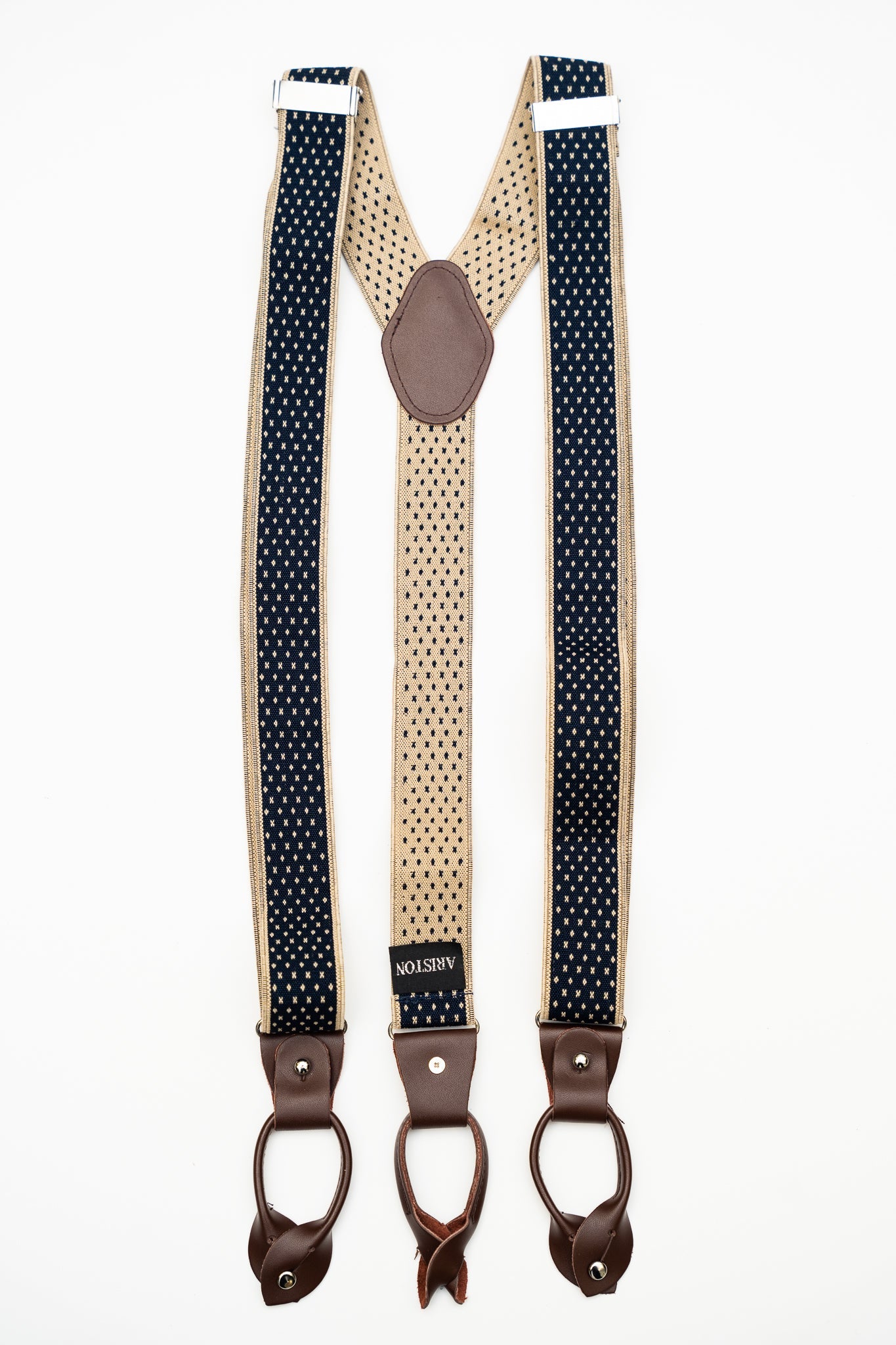 AR Navy Tan Suspenders (Braces)