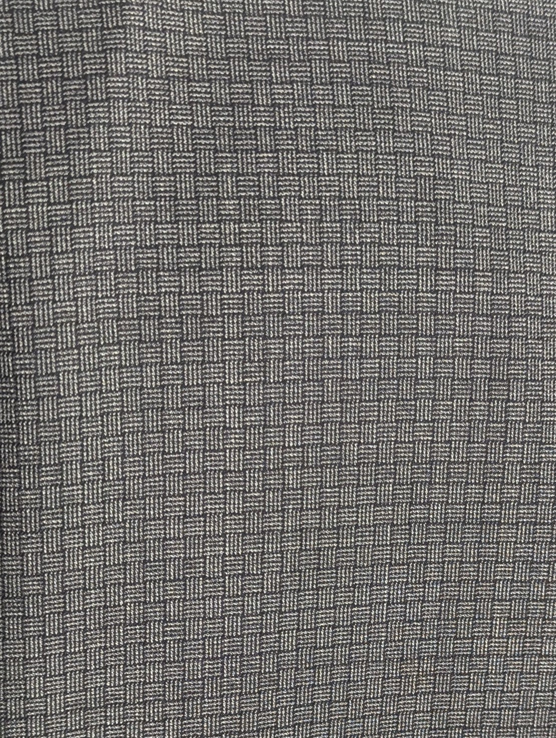 Canali Dark Gray Woven Check Pattern Classic Fit 100% Wool Suit 48R