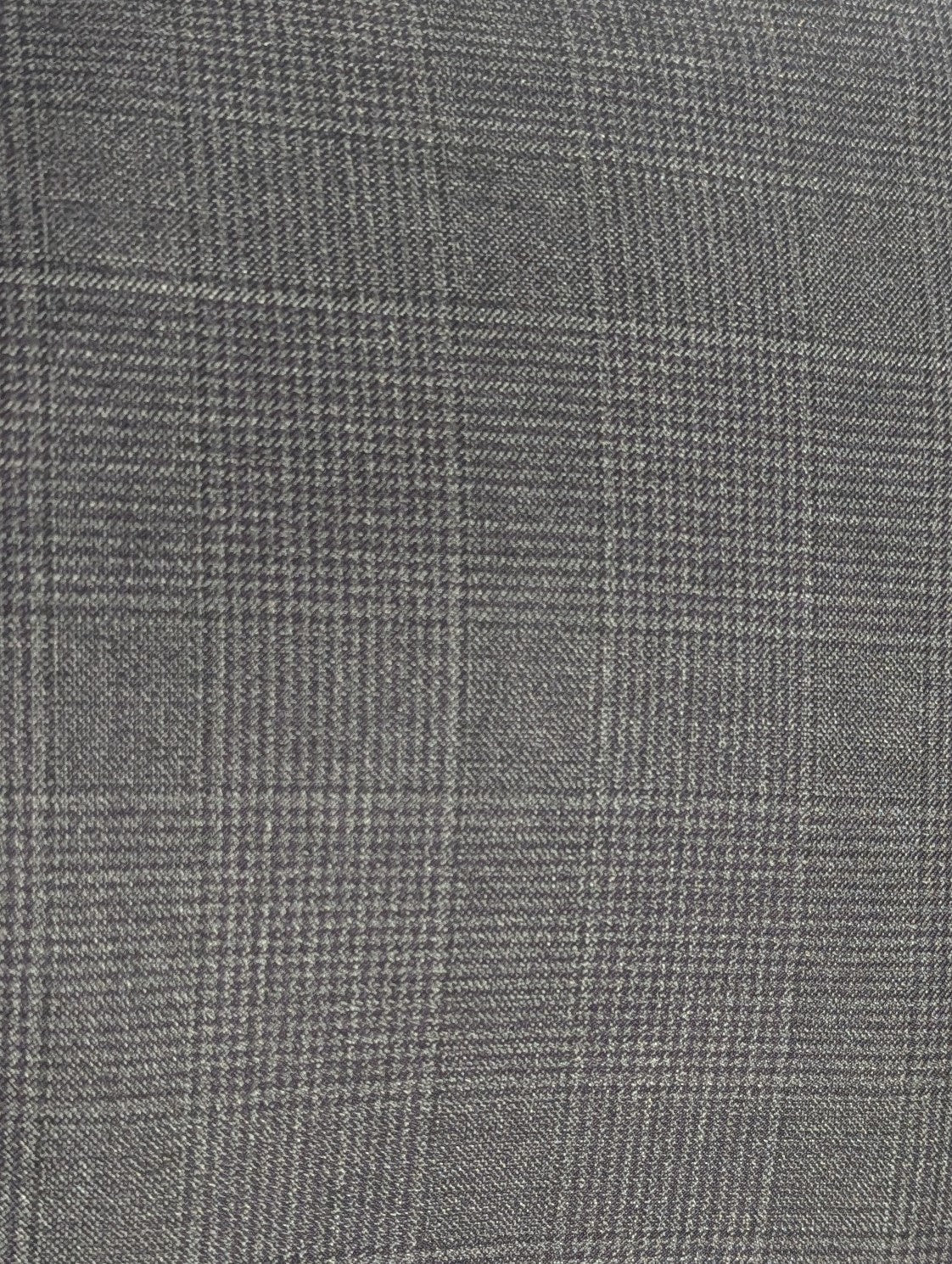Canali Gray Glen Plaid 100% Wool Suit 40R