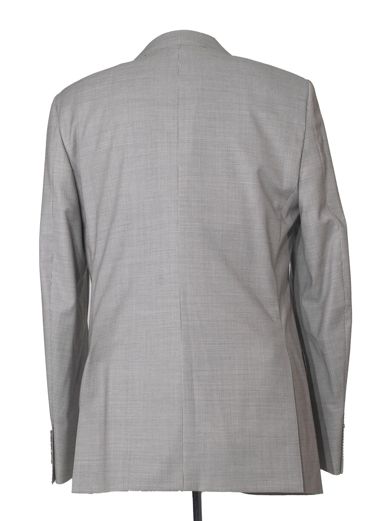 Napoli Mens Tan Houndstooth 100% Reda Wool Slim Fit 2 Piece Suit