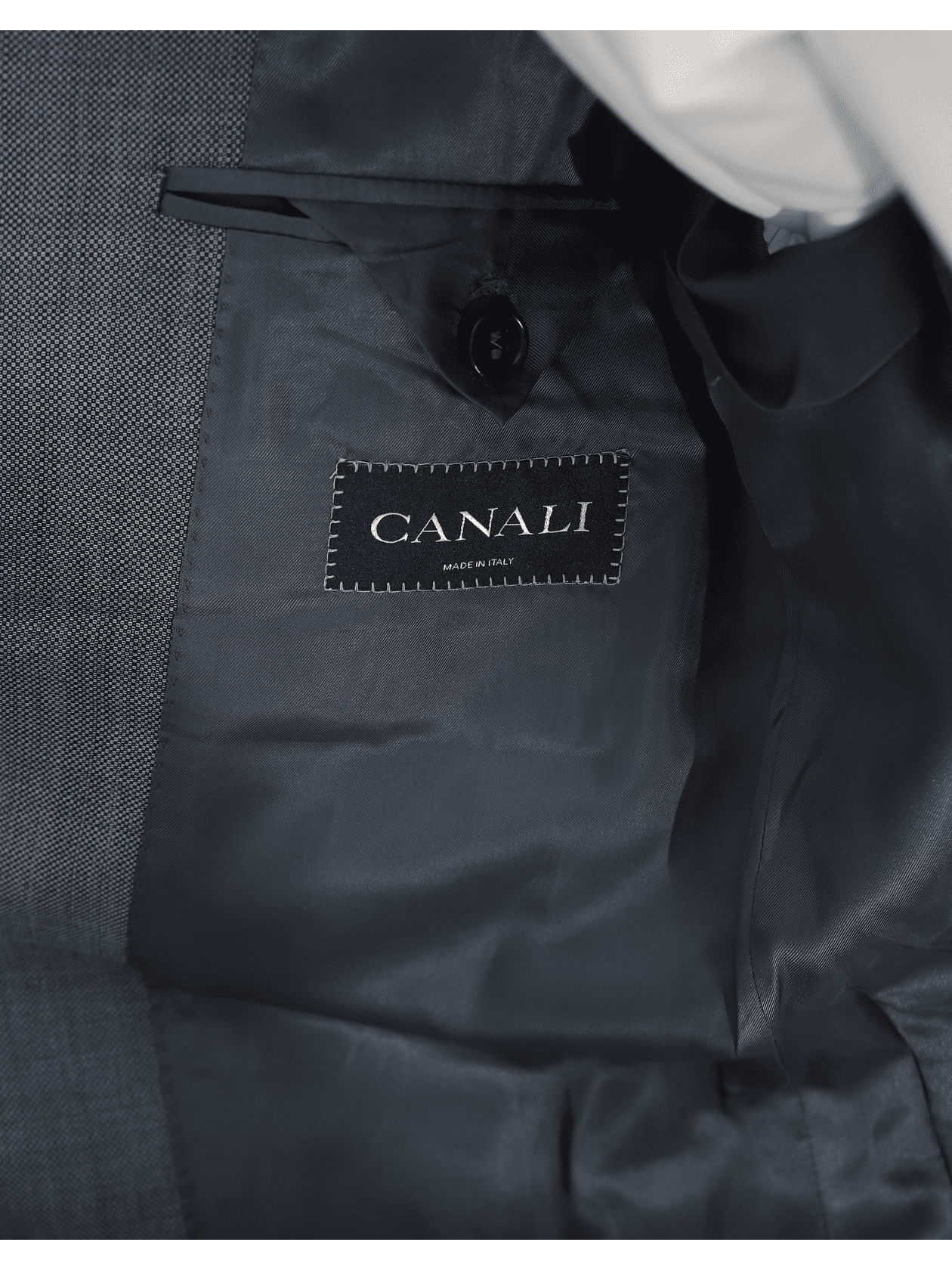 Canali Mens 38r 48 Drop 7 Modern Fit Medium Gray Three Button Wool Suit
