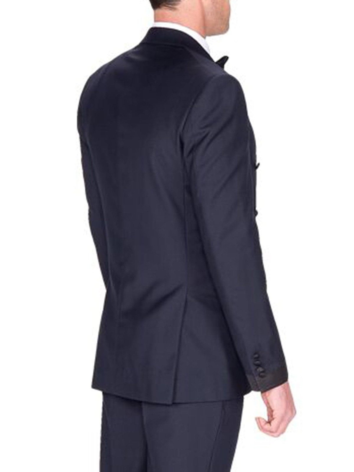 Braveman Slim Fit Navy Blue Double Breasted Tuxedo Tux Suit
