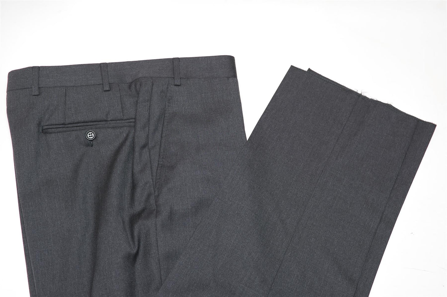 Canali 1934 Mens Charcoal Grey 46L Drop 7 100% Wool 2 Piece Suit