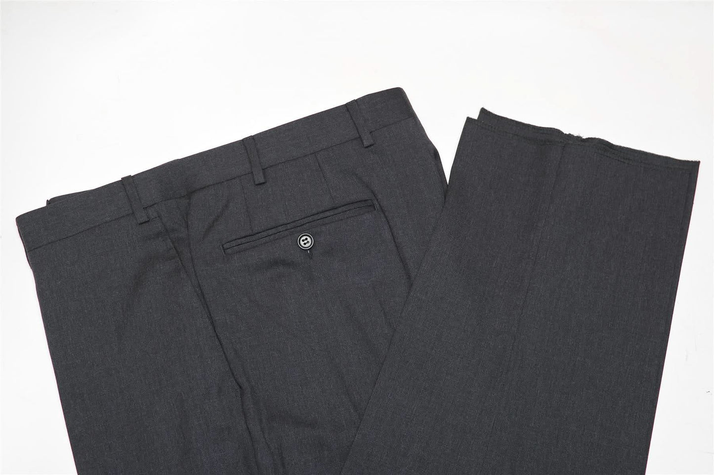 Canali 1934 Mens Charcoal Grey 46L Drop 7 100% Wool 2 Piece Suit