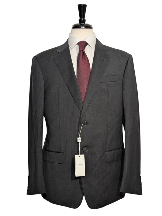 Armani Collezioni Charcoal Grey G-Line Notch Lapel Slim Fit 2 Button Wool Suit - 42R