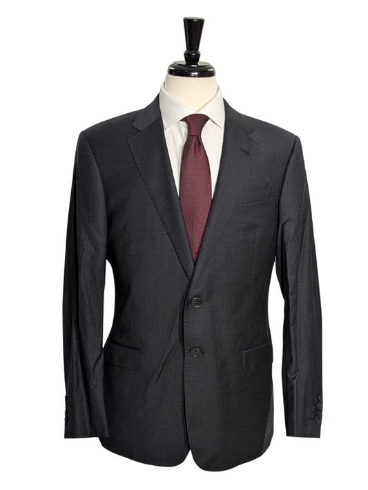 Armani Collezioni Charcoal Grey G-Line Notch Lapel Slim Fit 2 Button Wool Suit 42R
