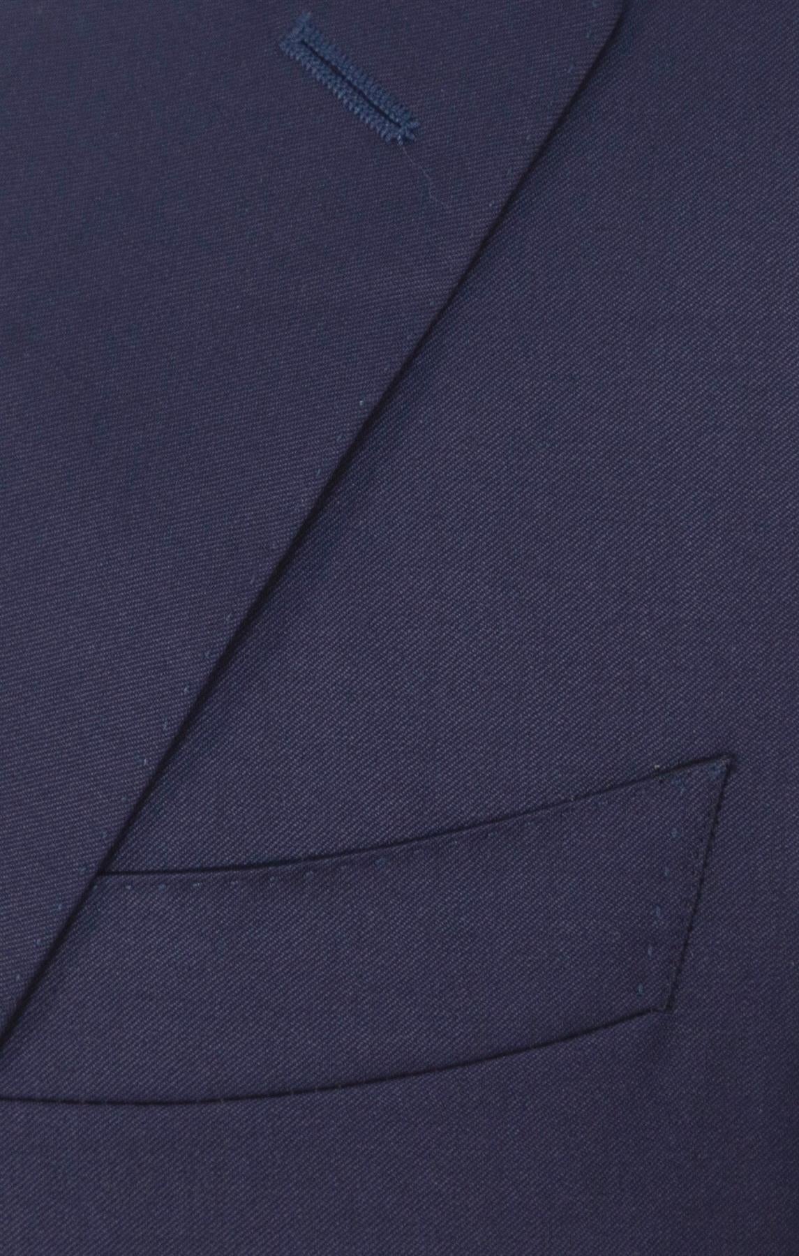 Canali Mens Navy Blue Classic Fit 46R Drop 7 100% Wool 2 Piece Suit