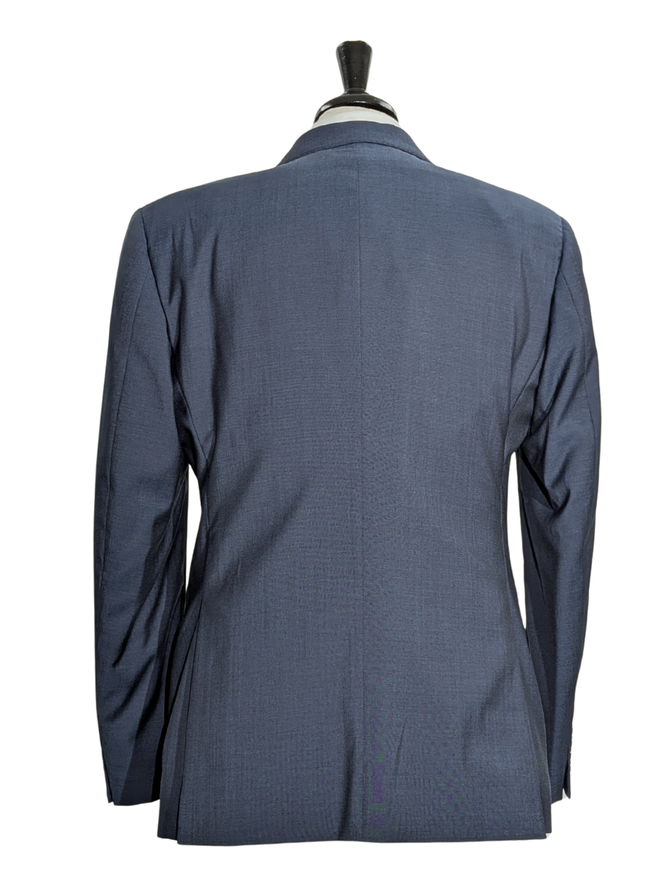 Emporio Armani G-Line Blue Notch Lapel Slim Fit 2 Button Wool Suit 42R