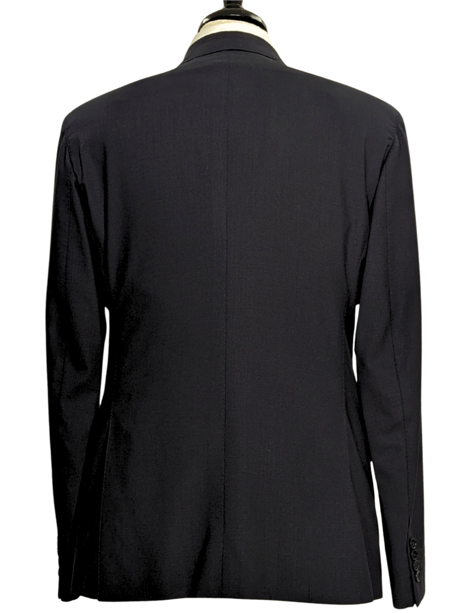 Armani Collezioni Black Sartorial Deco Classic Fit Double-Breasted Peak Lapel Wool Suit 42R