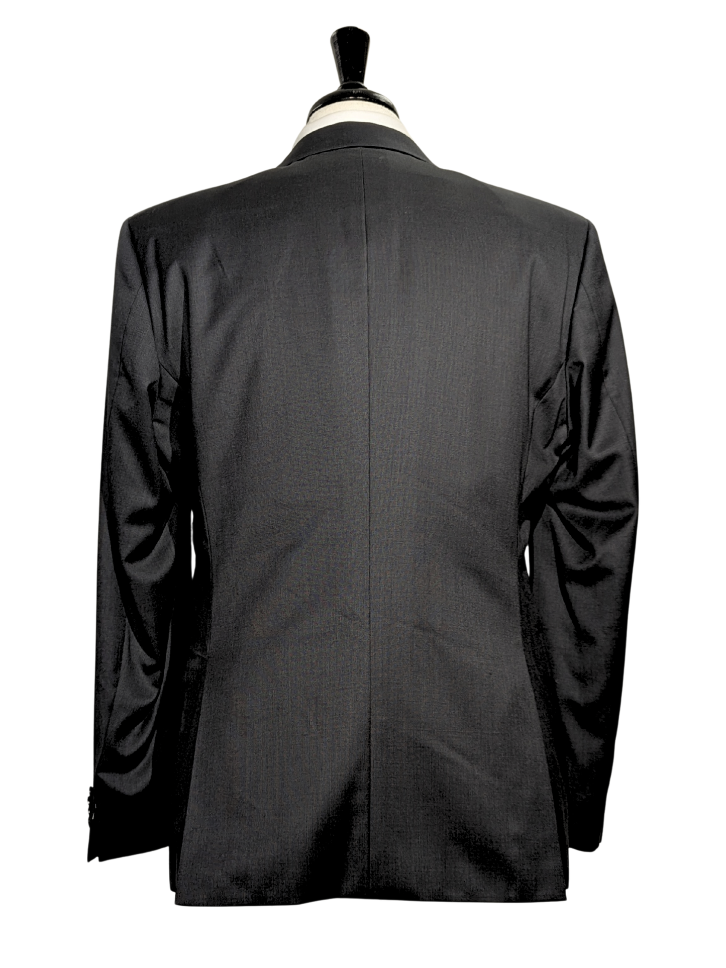 Hugo Boss Guabello collection Textured Black Water Repellent Wool 2-Button Suit - 40R