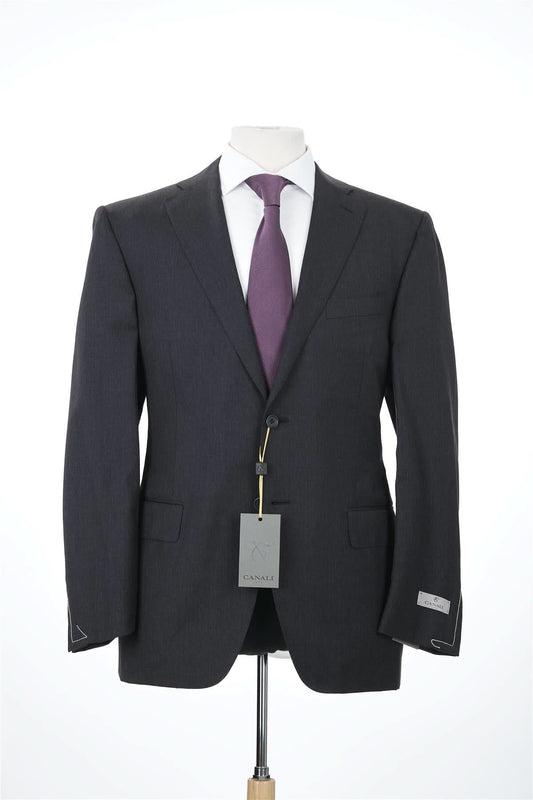 Canali 1934 Mens Charcoal Grey 46L Drop 7 100% Wool 2 Piece Suit