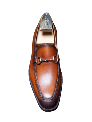 Mezlan Mens Whiskey Bit Loafer Leather Slip On Dress Shoes