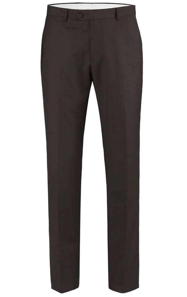 Raphael Men's Slim Fit Dark Brown Two Button Suit
