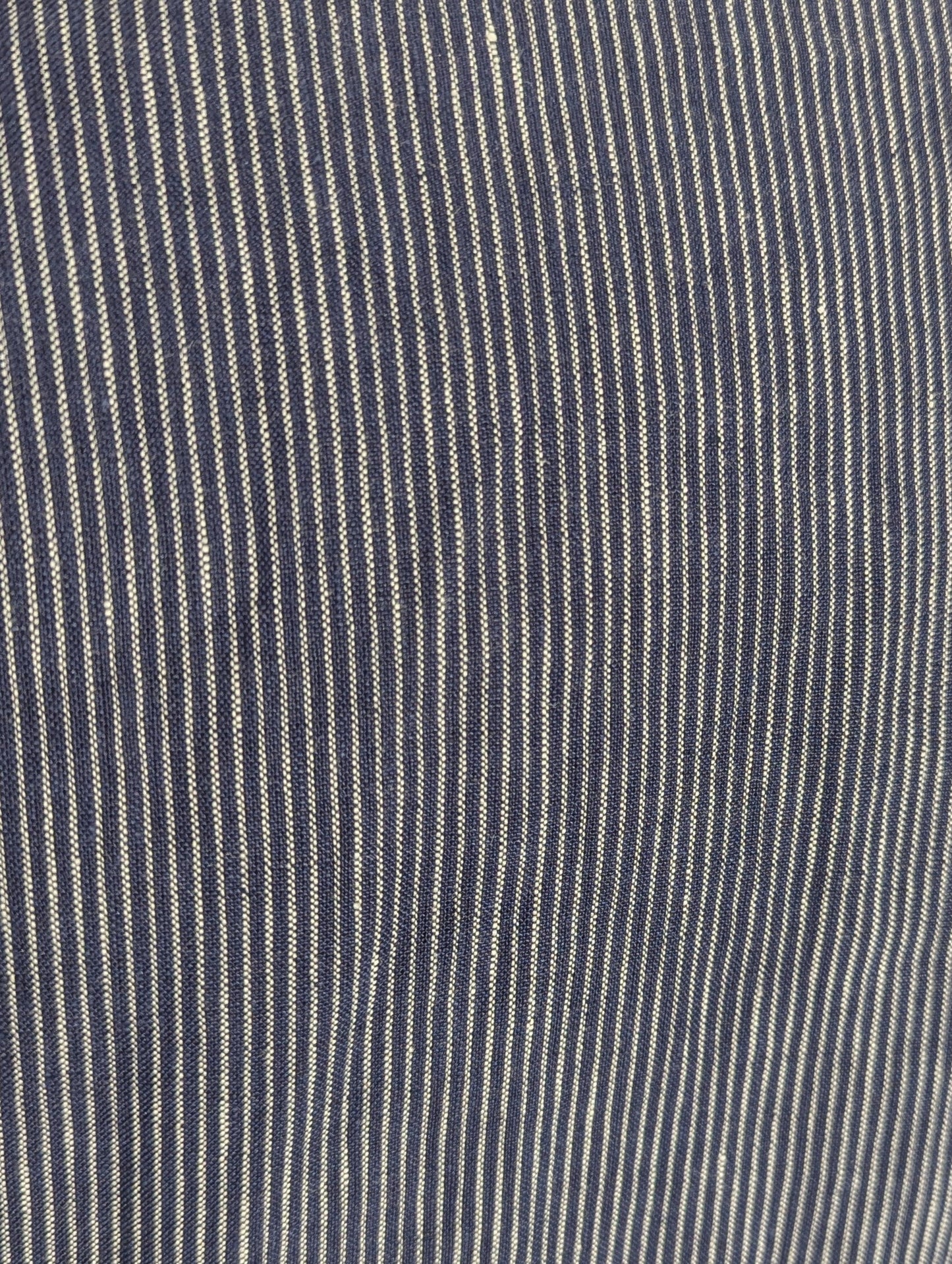 Canali Blue Pinstriped 100% Linen Suit 48L