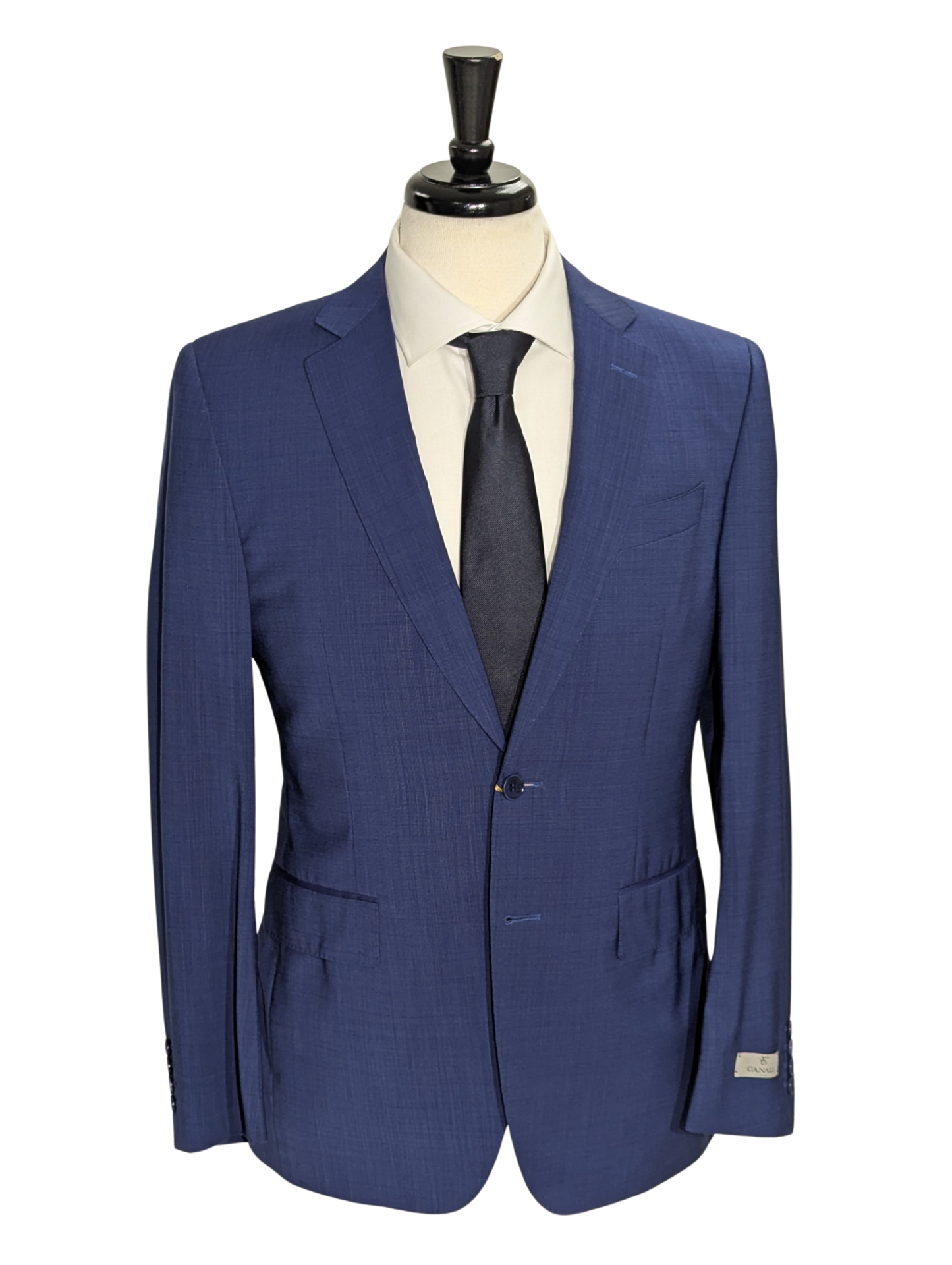 Canali Blue Birdseye 100% Wool Suit 38R