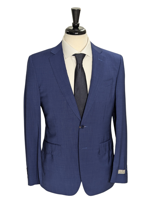 Canali Blue Birdseye 100% Wool Suit 38R