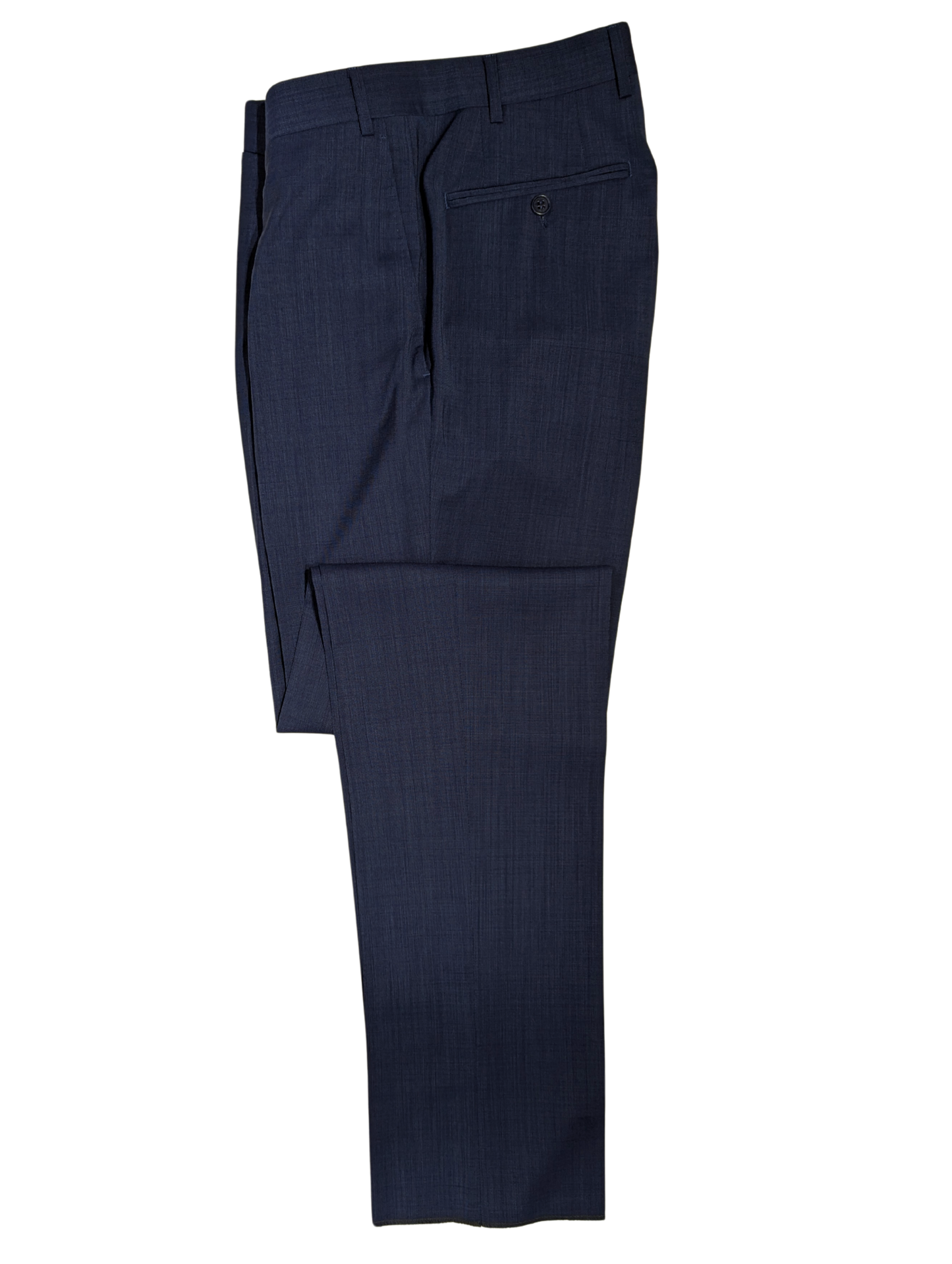 Canali Blue Birdseye 100% Wool Suit 38R