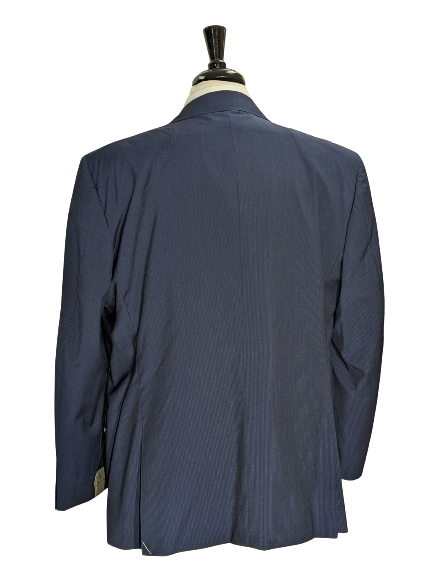 Canali Blue Pinstriped 100% Wool Suit 48R
