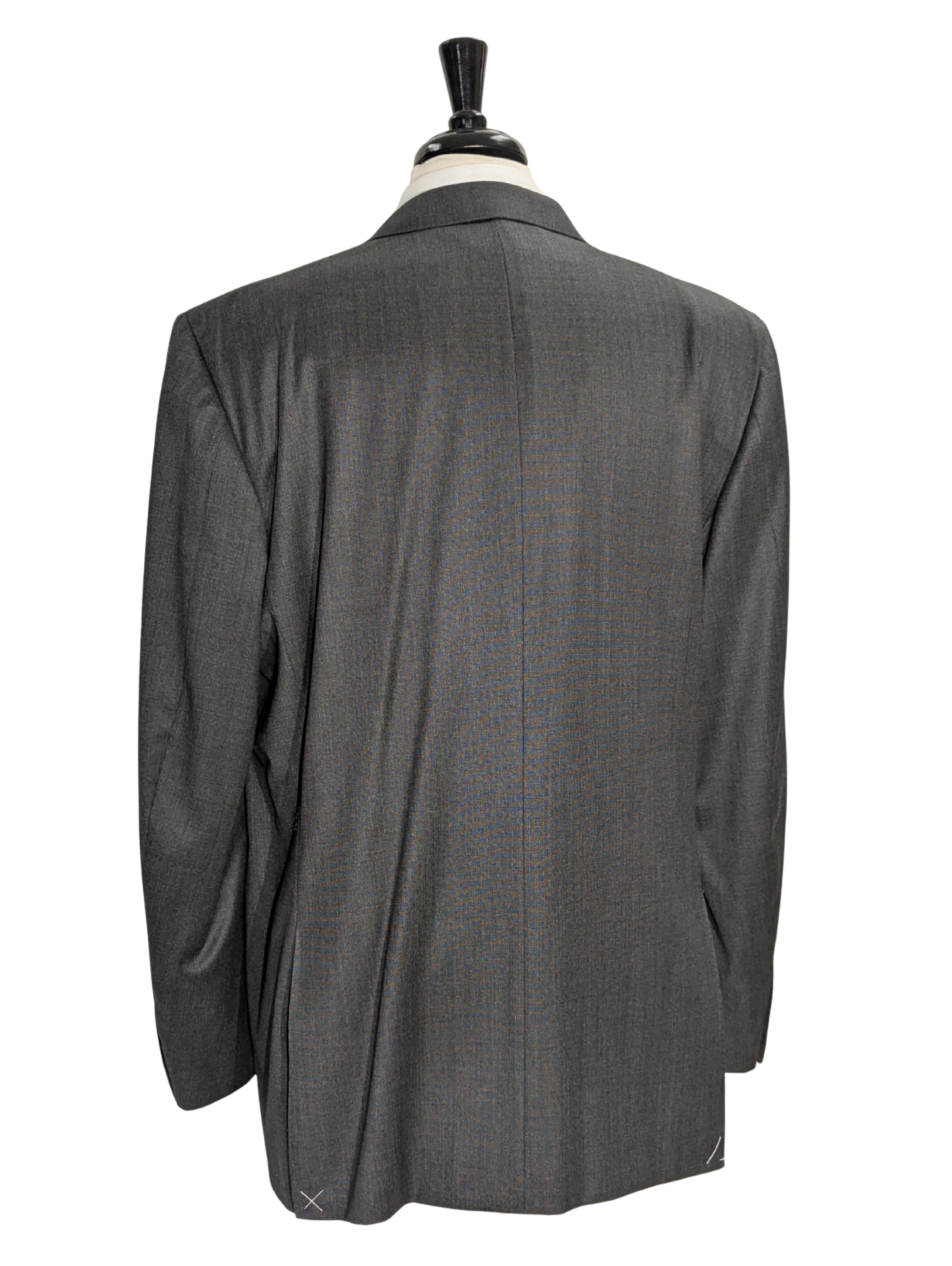 Canali Gray Nailhead 100% Wool Suit 52L