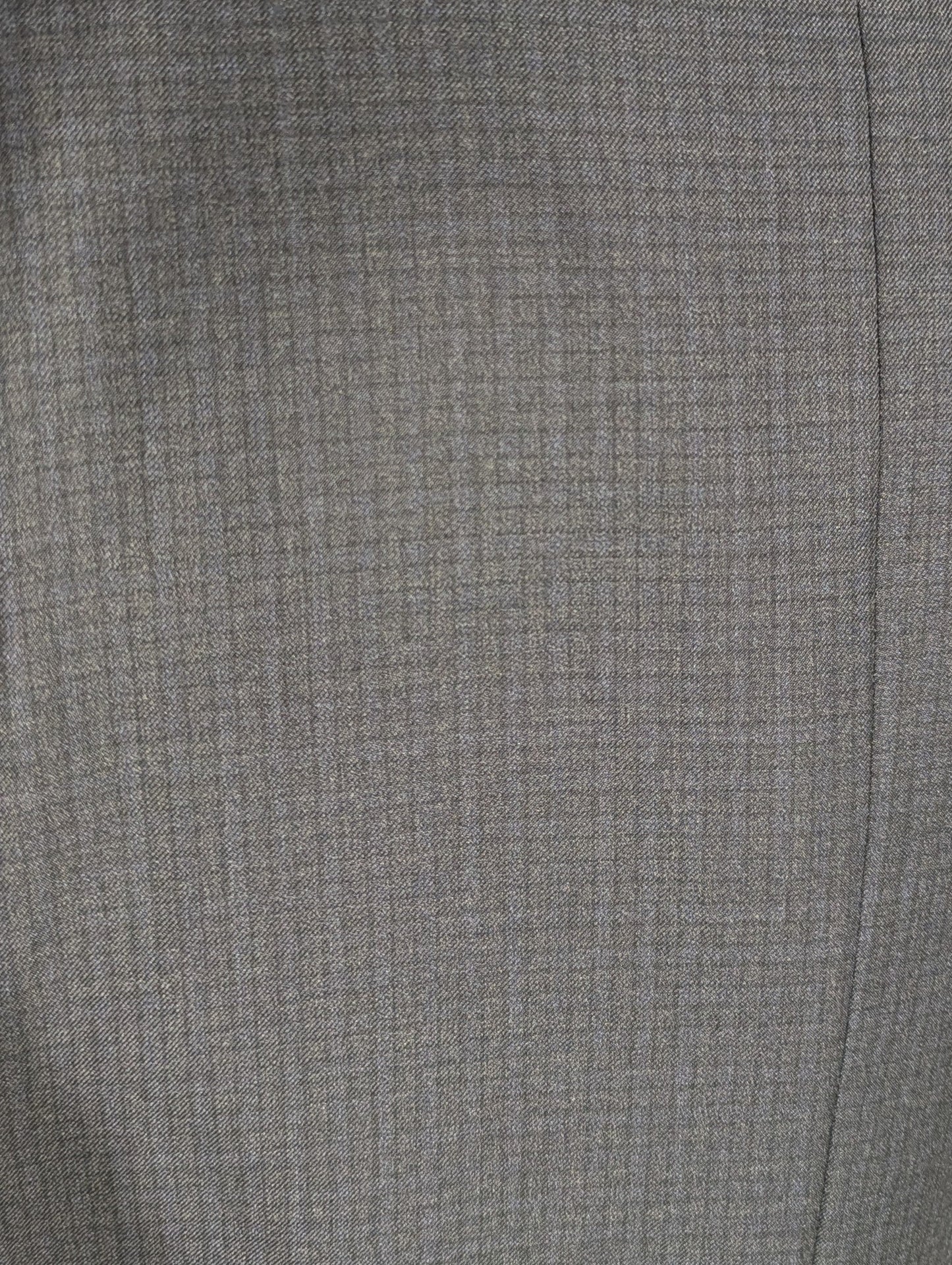 Canali Gray Micro Check 100% Wool Suit 44L