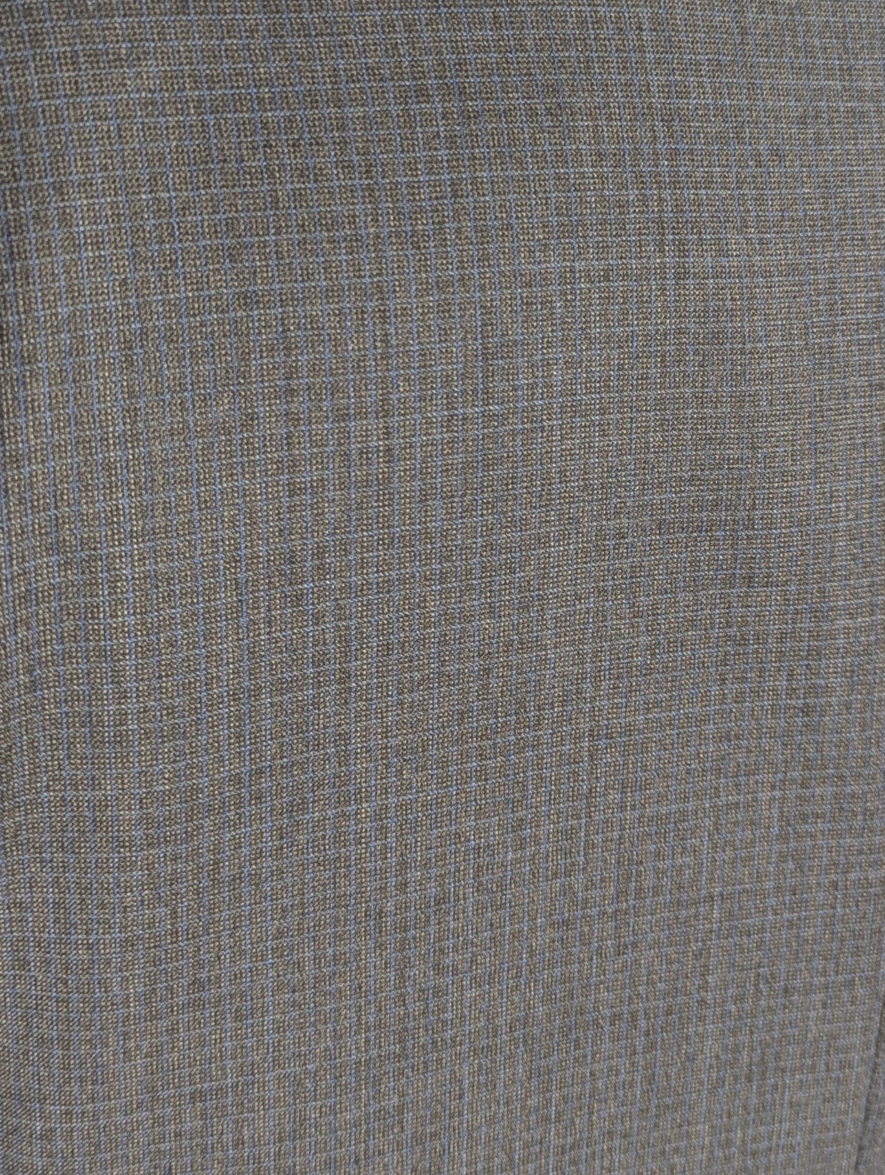 Canali Gray Micro Check 100% Wool Suit 44R
