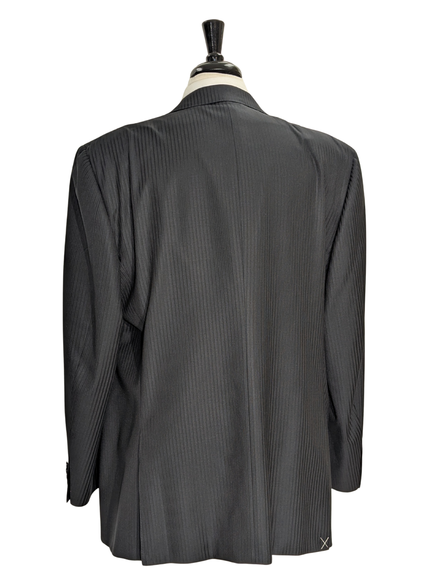 Canali Navy Pinstriped Wool-Silk Suit 50L