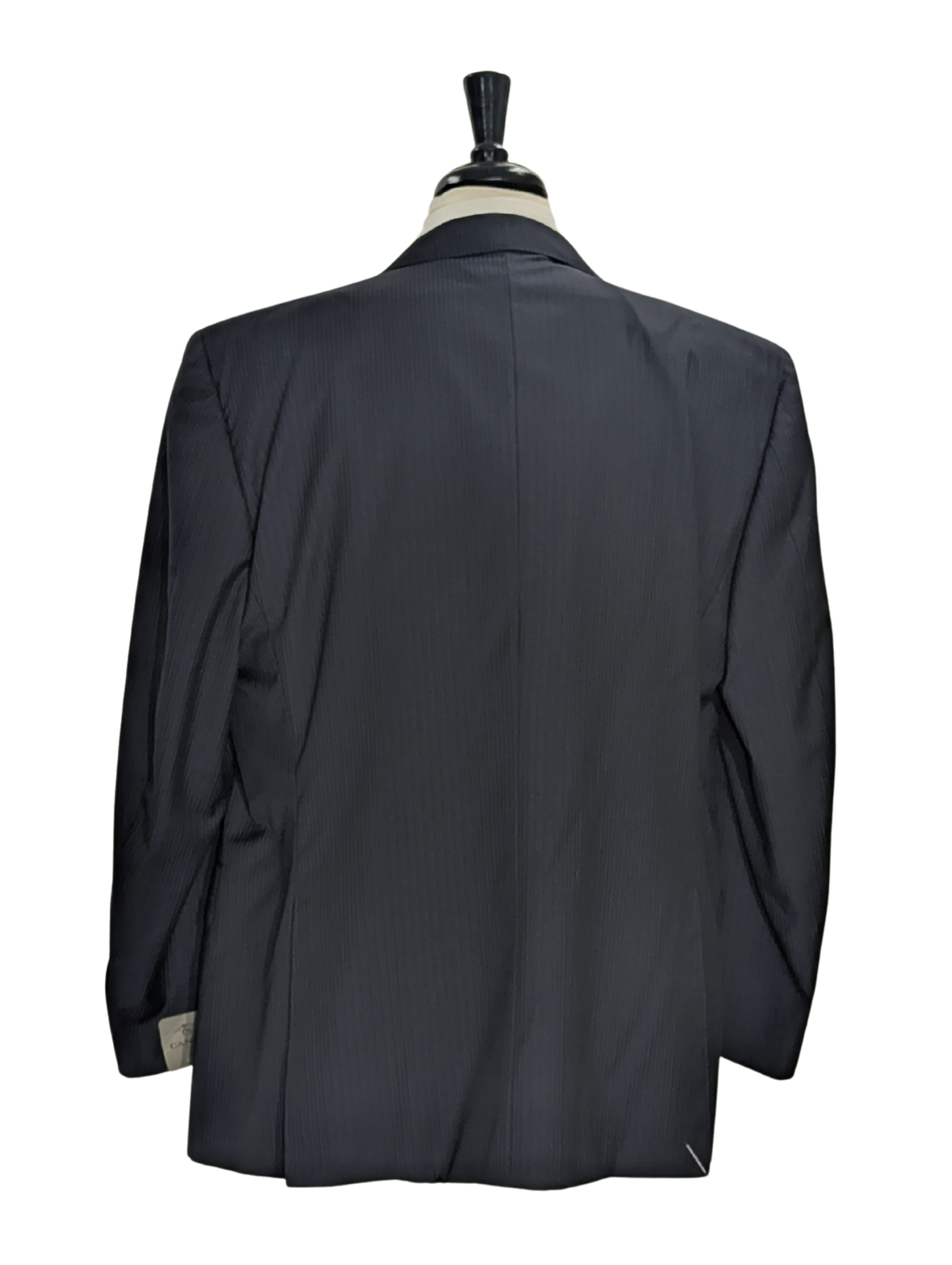 Canali Navy Pinstriped 100% Wool Suit 48R