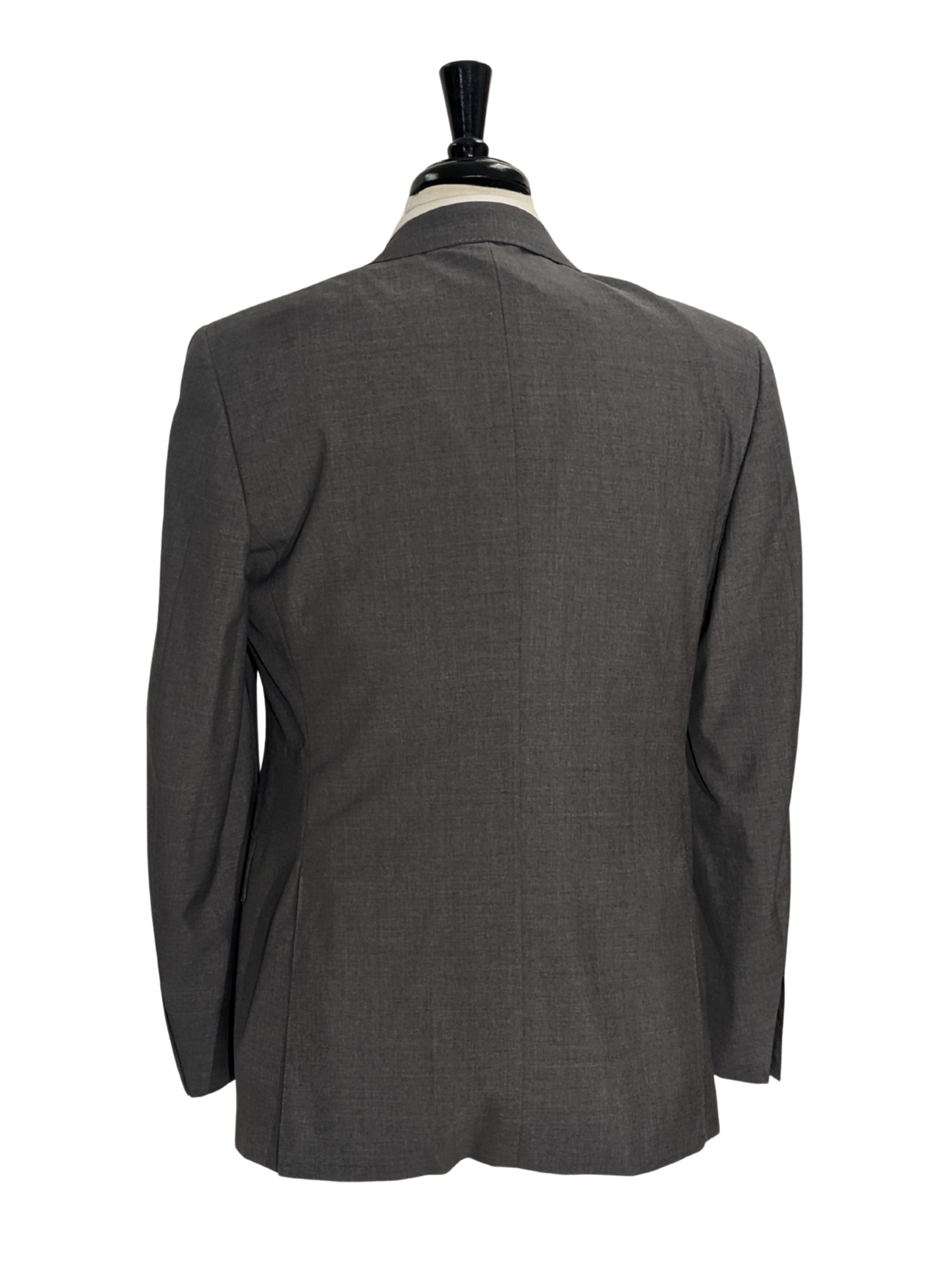 Canali Solid Gray 100% Wool Suit 48R