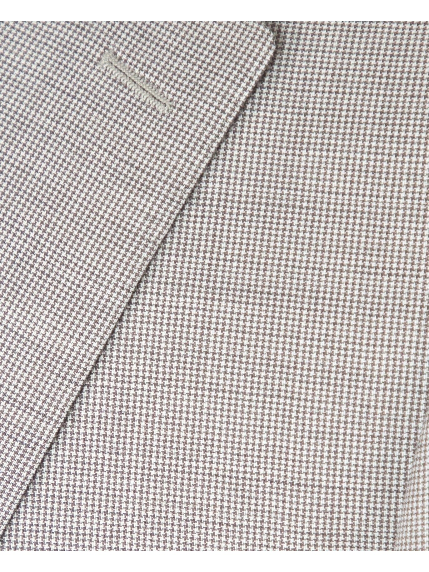 Napoli Mens Tan Houndstooth 100% Reda Wool Slim Fit 2 Piece Suit