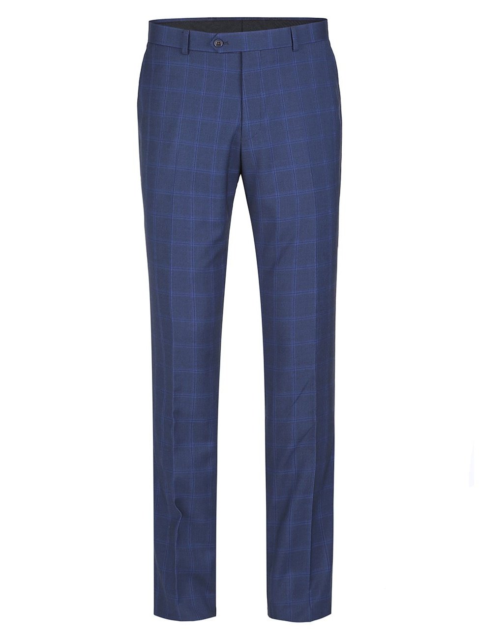 Men's Slim Fit 2-Piece Single Breasted Check Dress Suit