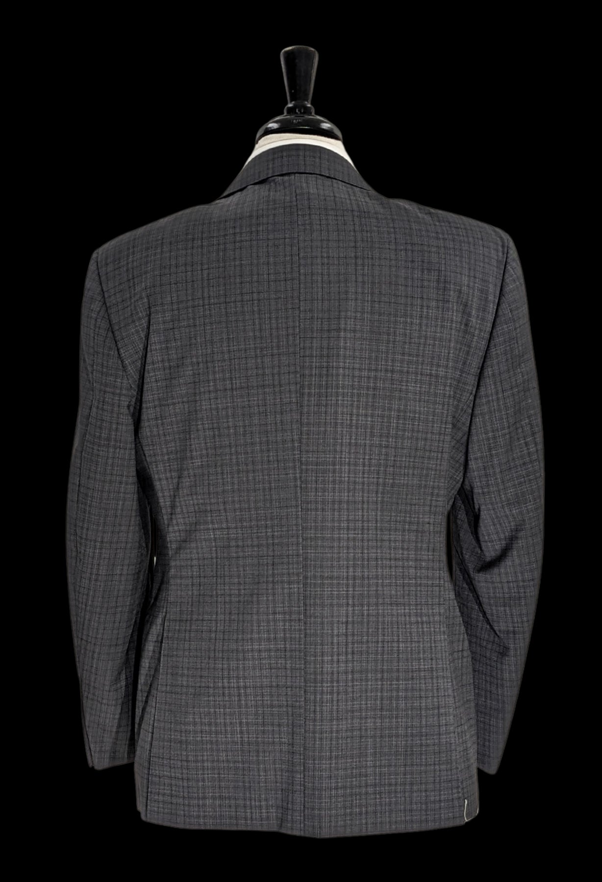 Canali 1934 Men's Gray Fine Check Pattern Classic Fit 100% Wool Suit 40R