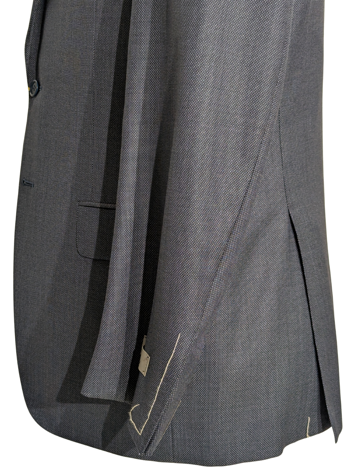 Canali Blue Birdseye 100% Wool Suit 40R