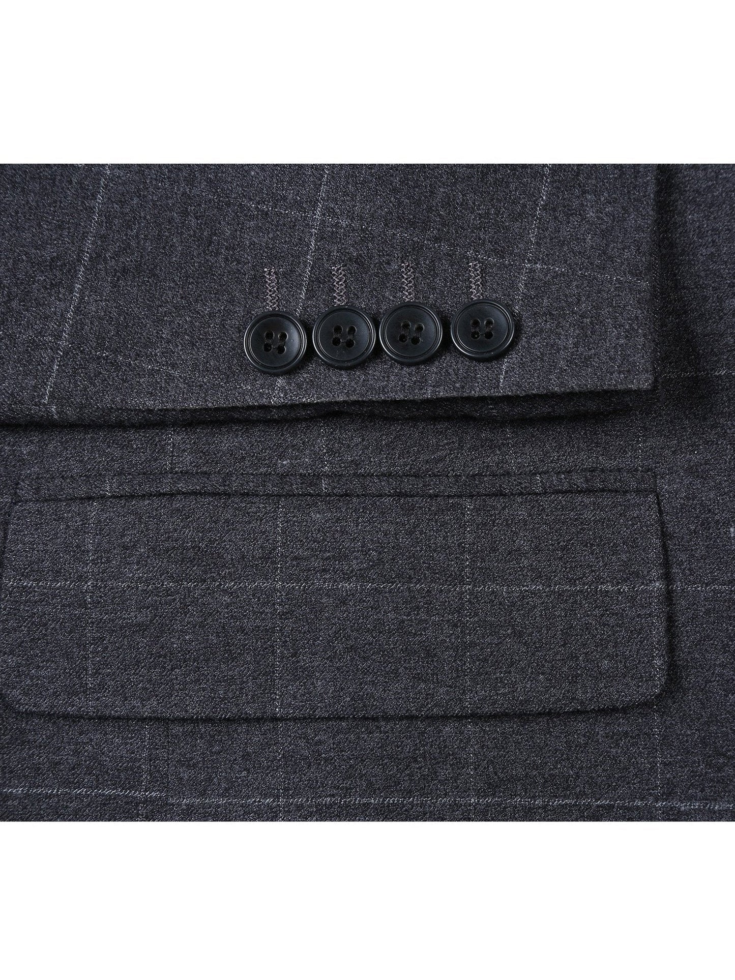 Men's Slim Fit Checked Suits