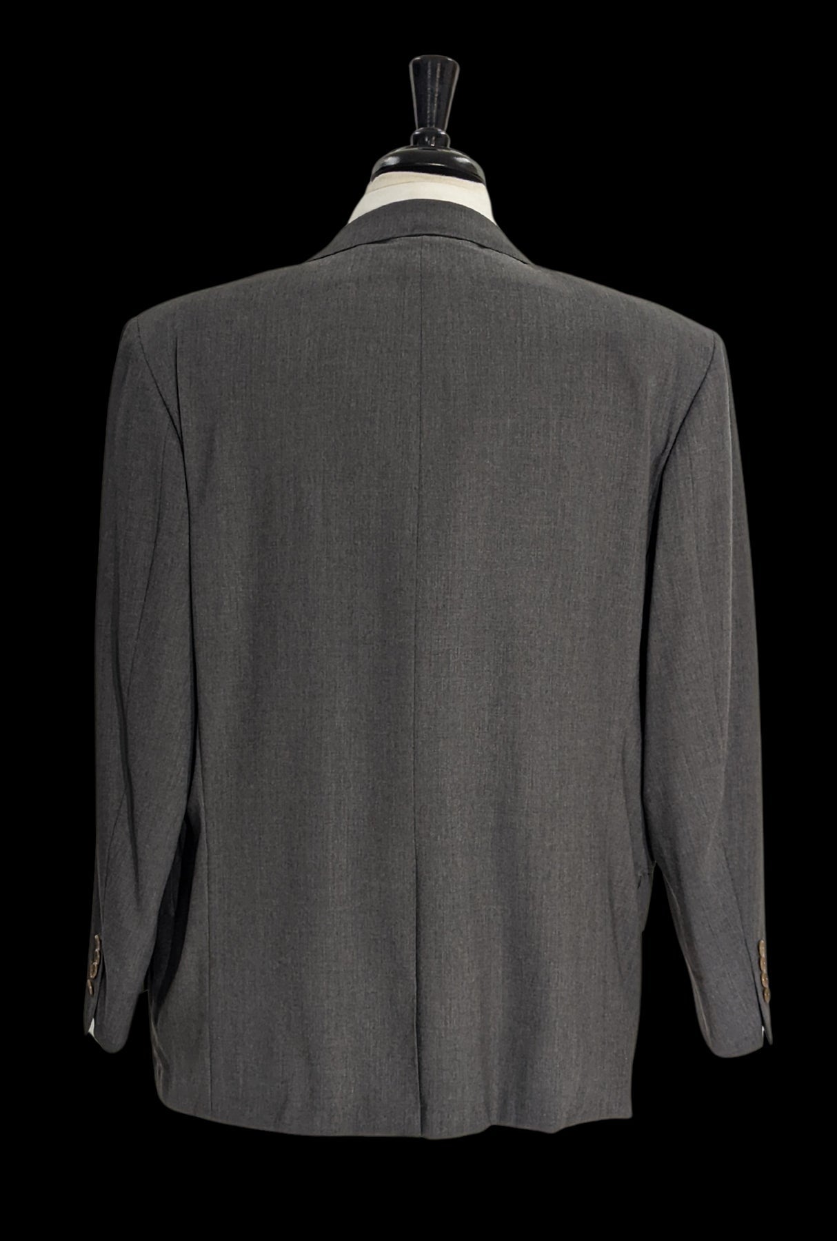 Sartoria Partenopea Men's Charcoal 3-Roll-2.5 100% Wool Sportcoat 50R