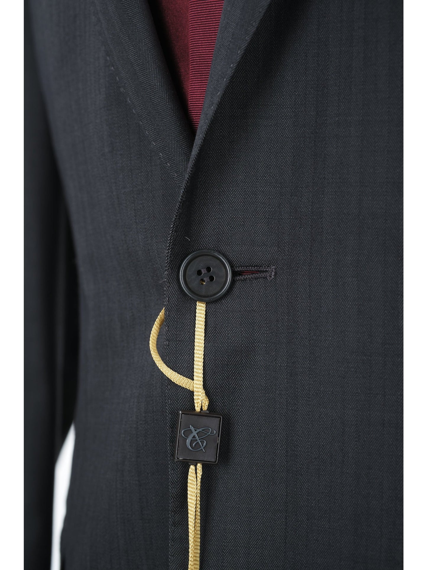 Canali 1934 Mens Gray Striped 44R Drop 6 Wool 2 Piece Suit