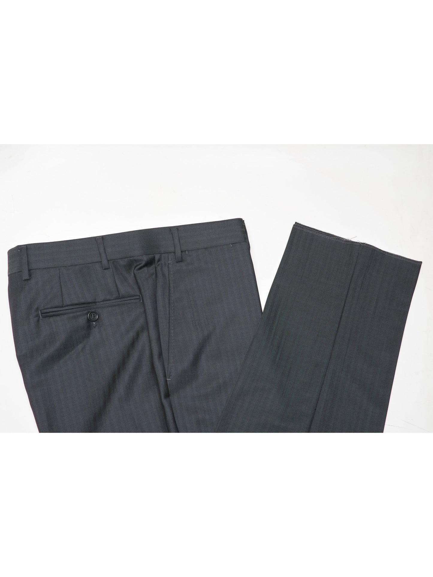 Canali 1934 Mens Gray Striped 44R Drop 6 Wool 2 Piece Suit