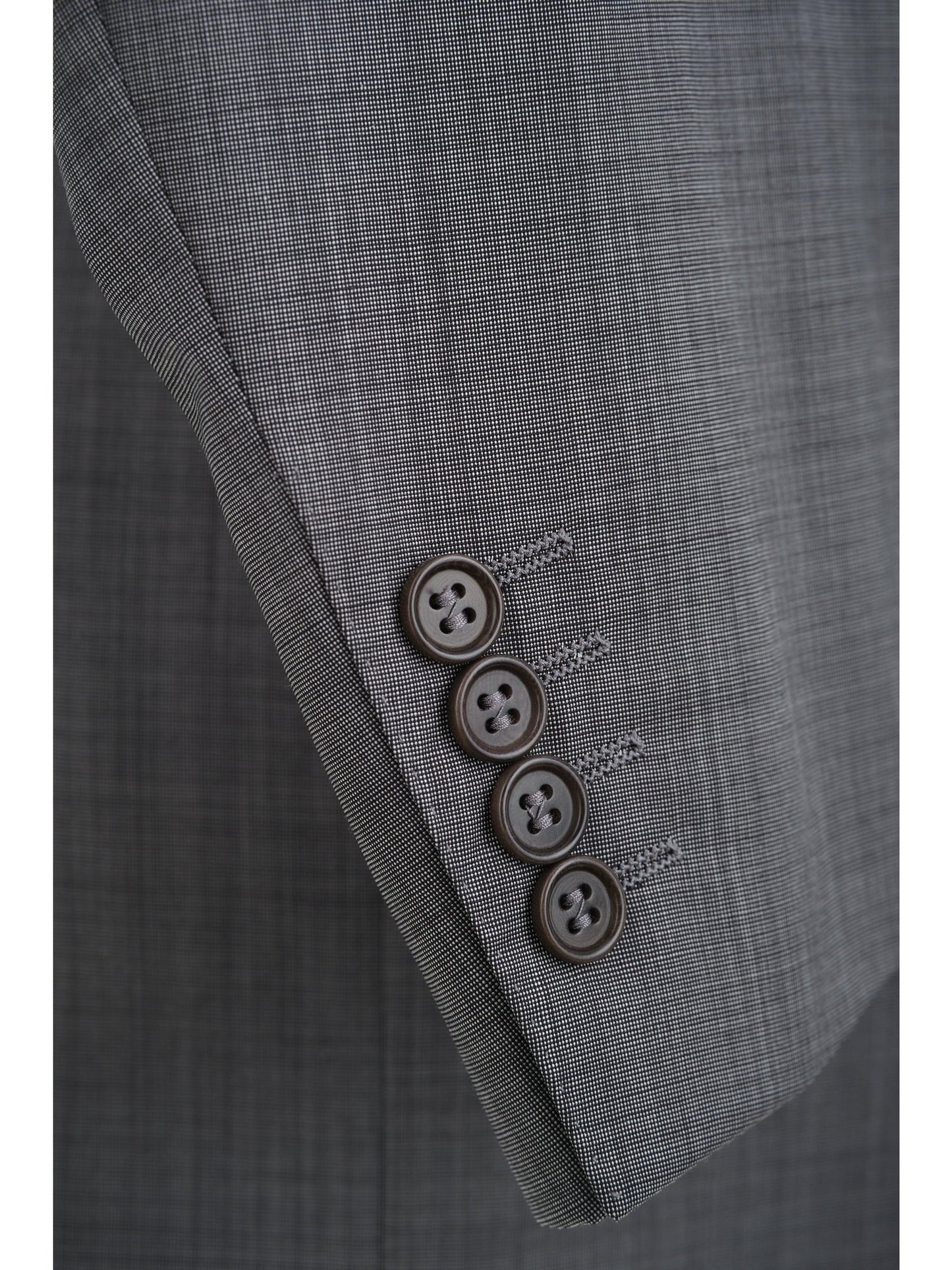 Canali Men's Gray Wool-Cashmere 2-Button Suit 44R