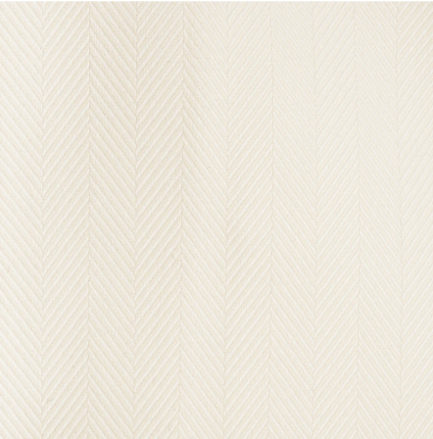 Steven Land Cream Herringbone Tailored Fit Spread Collar Wrinkle & Shrink Free Cotton Dress Shirt