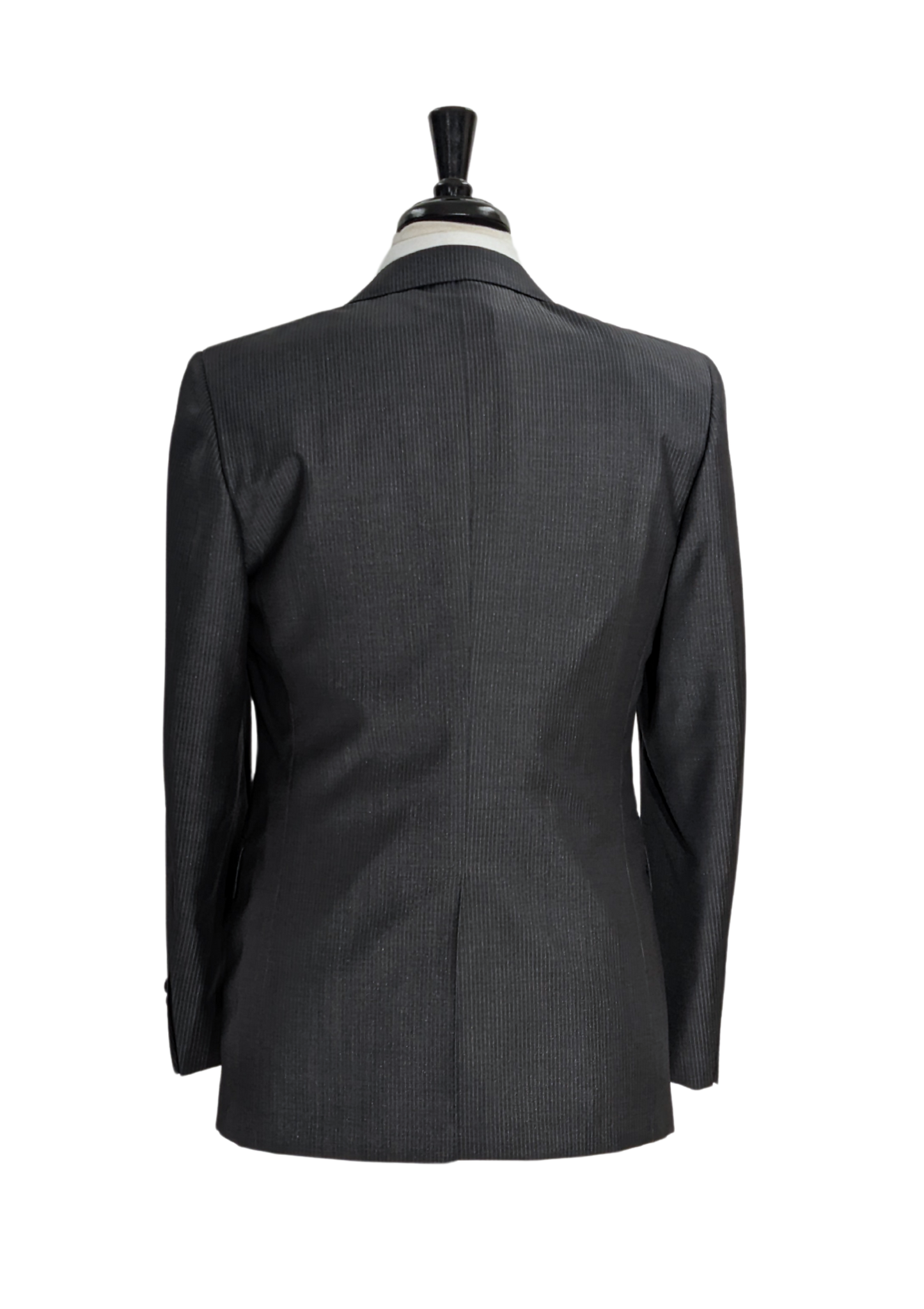 Canali Charcoal Gray Pinstripe Wool Blend Suit 44R