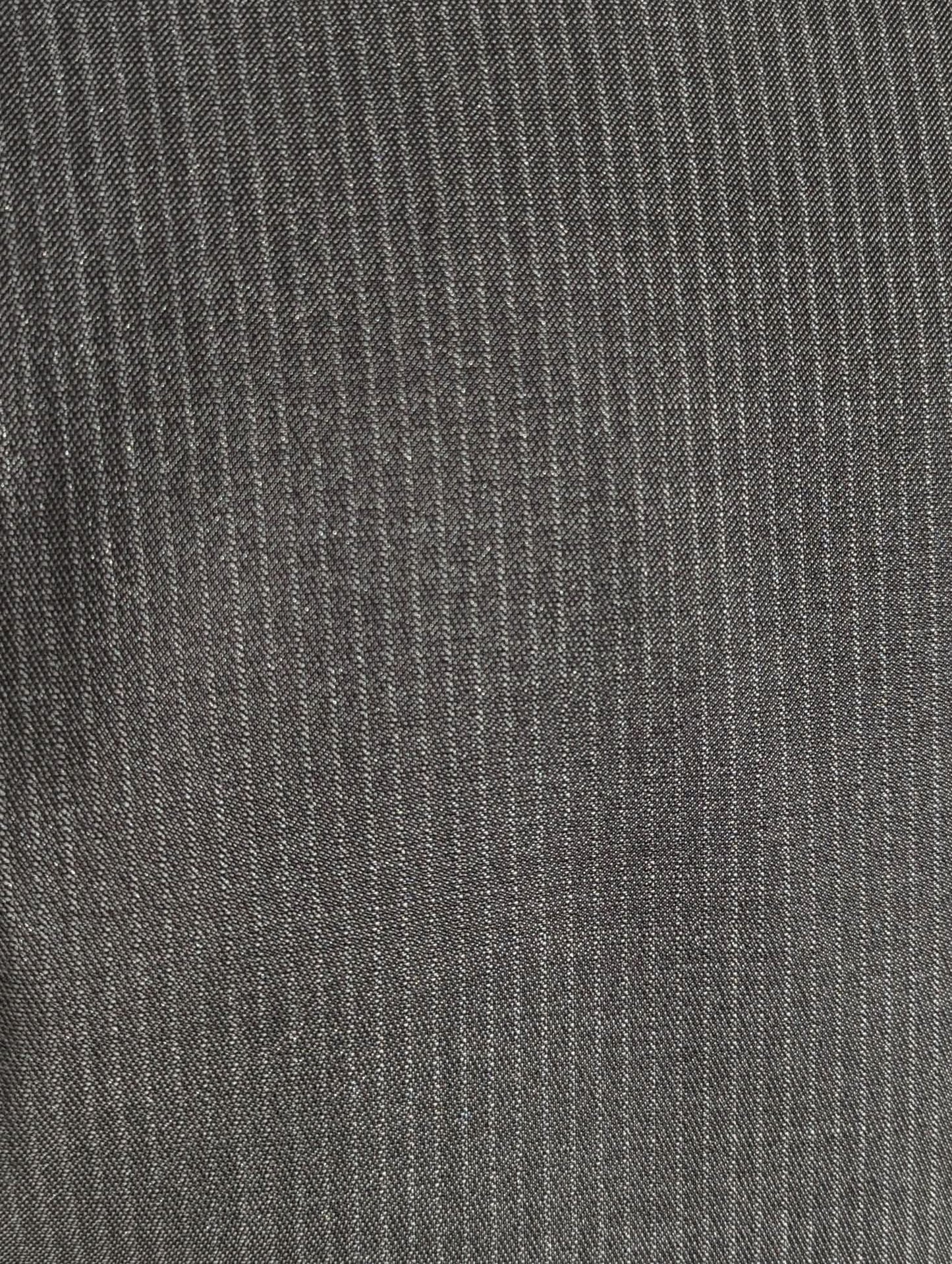 Canali Charcoal Gray Pinstripe Wool Blend Suit 44R