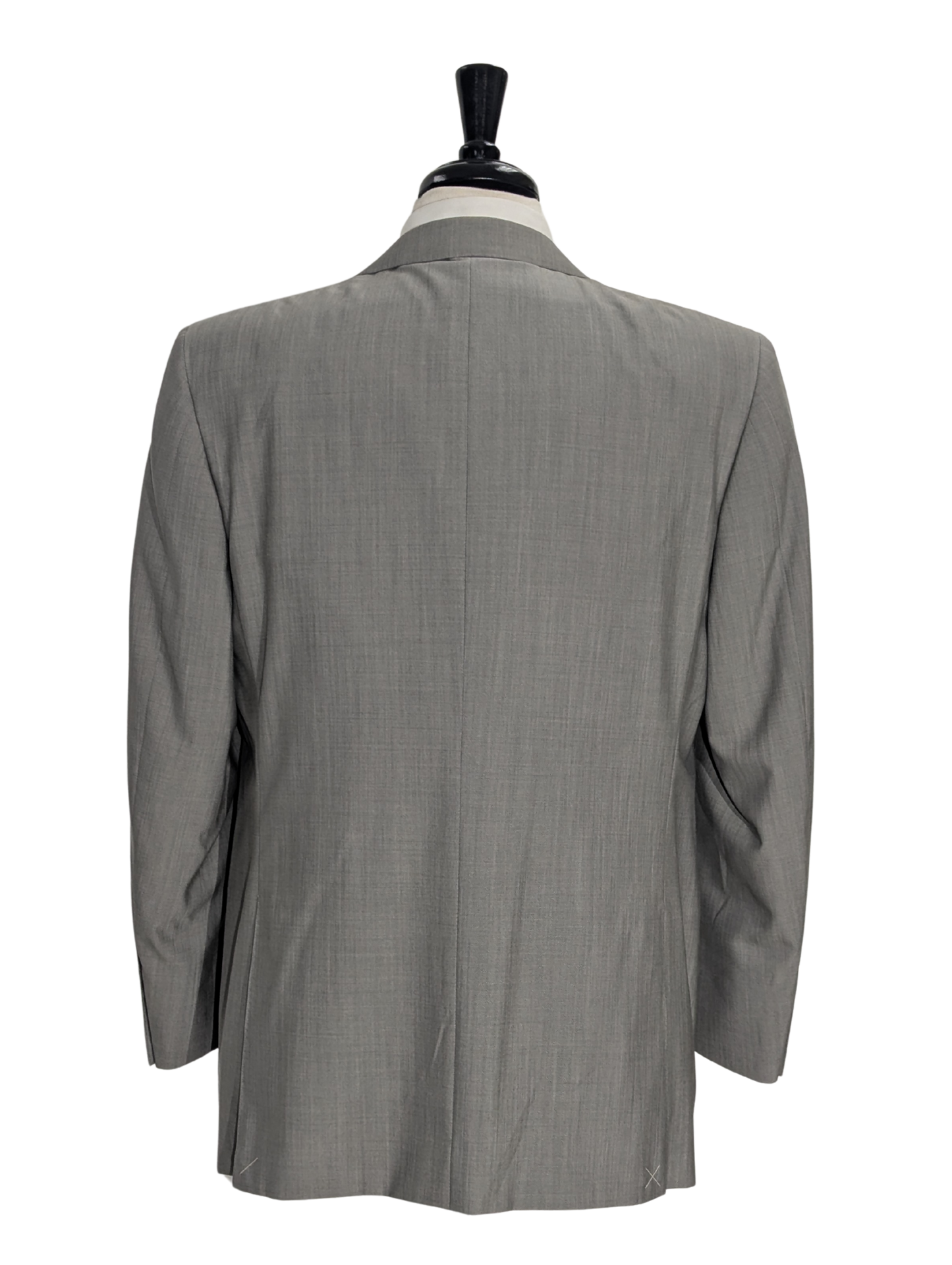 Canali Solid Gray 100% Wool Suit 42S